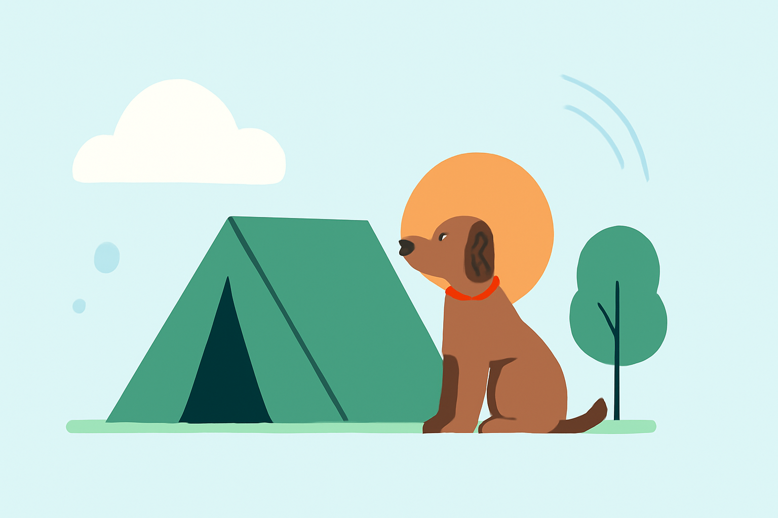 Weather Considerations for Outdoor Camping with Pets