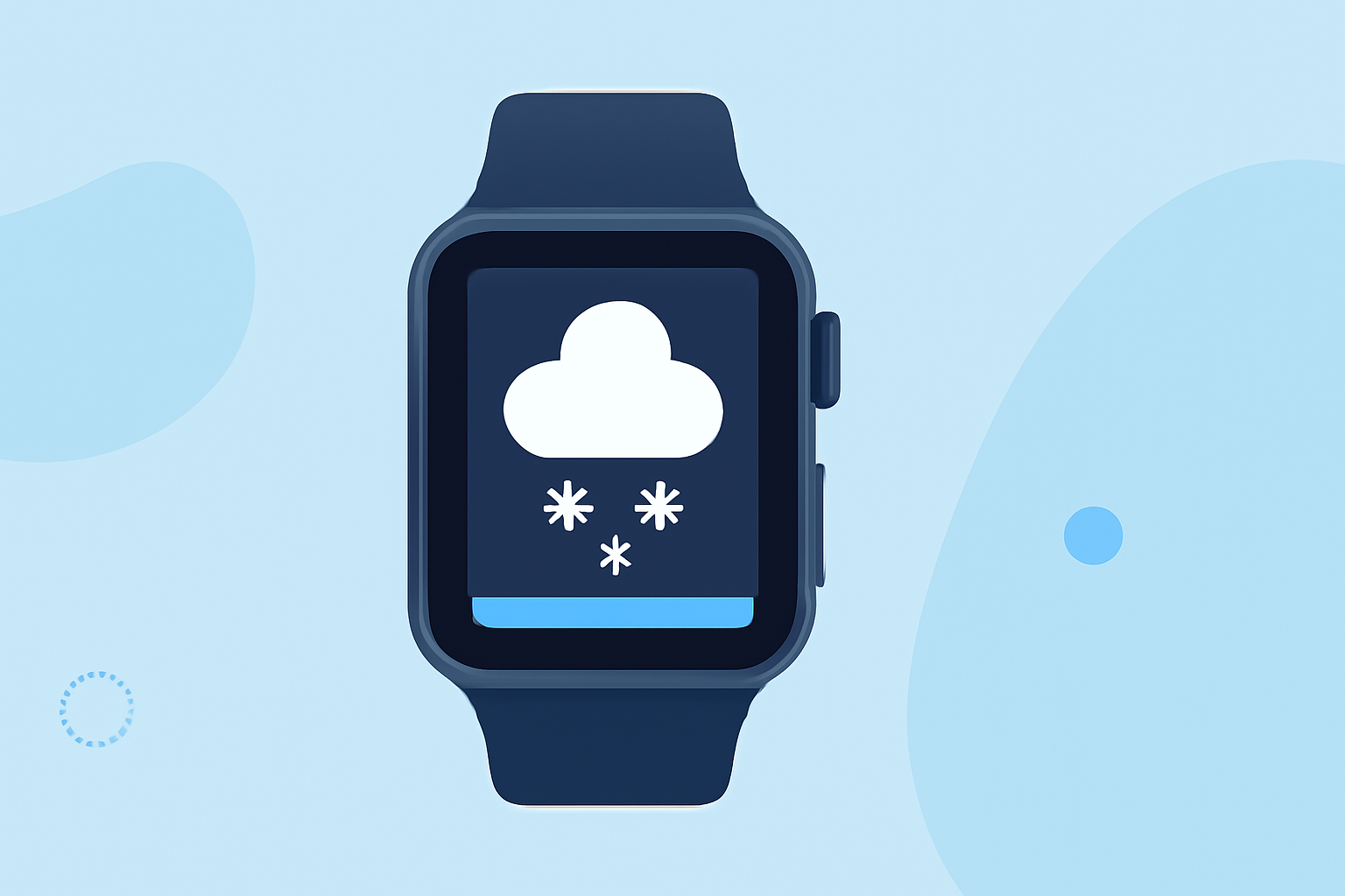 Weather for Snowboarding Trips Cheat Sheet on Apple Watch