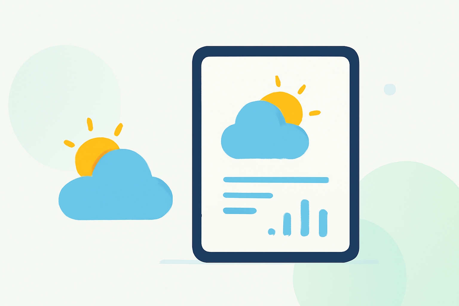 Weather for Solo Trips Explained on iPad