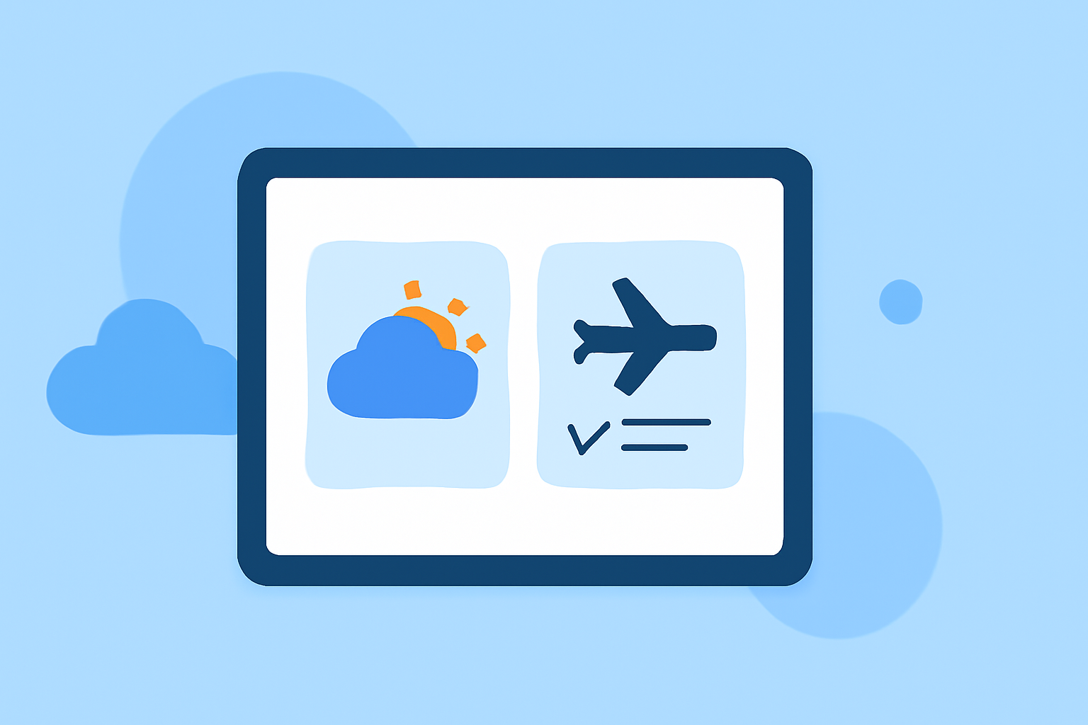 Essential iPad Apps for Weather Updates and Airport Checklists