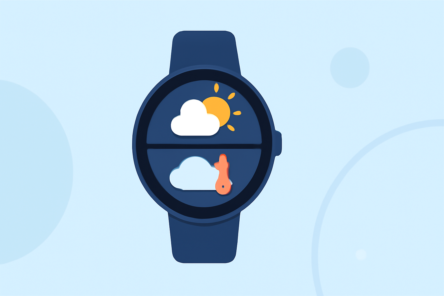 Weather Smart-Stack Widgets Examples on Wear OS