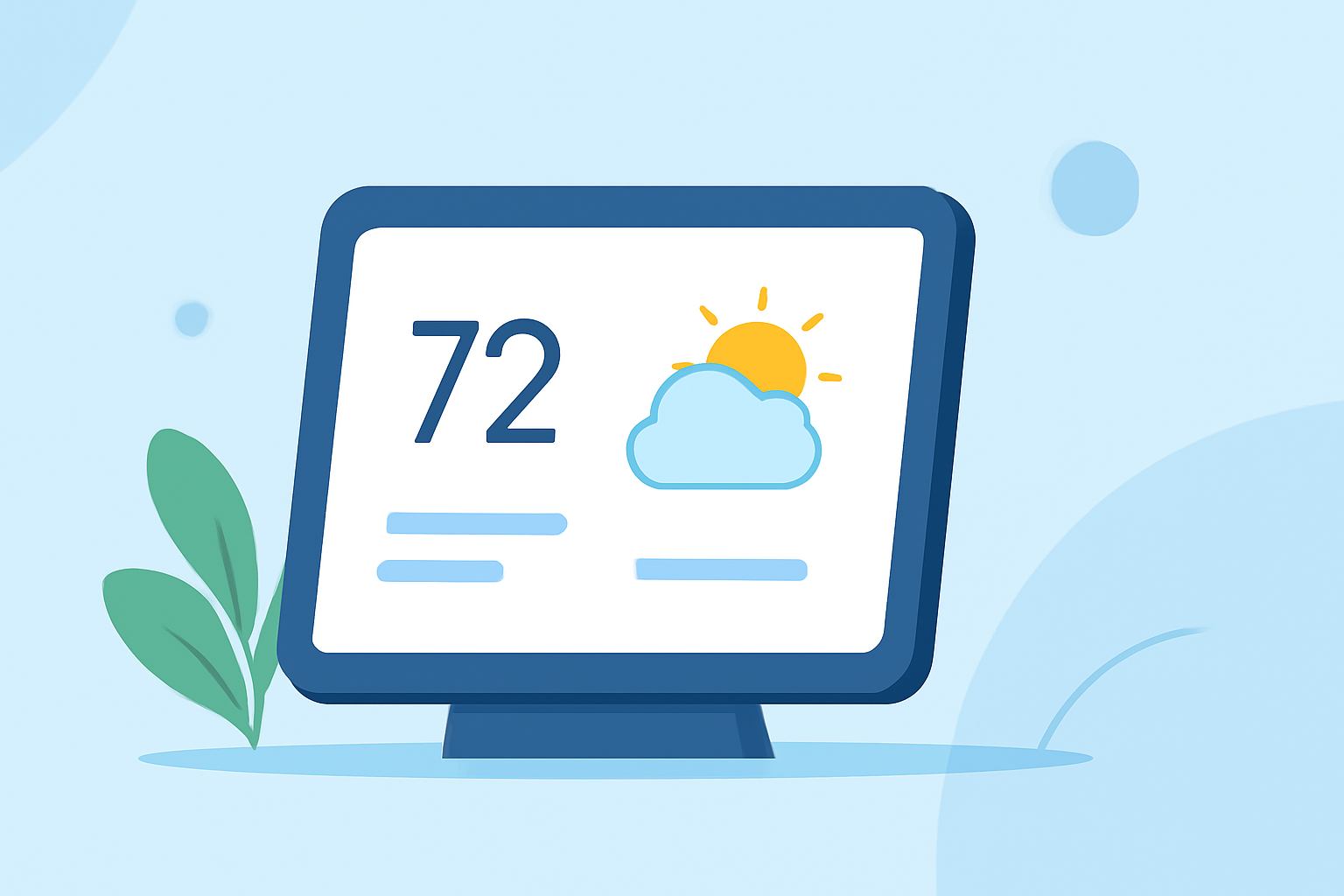 Enhancing Outdoor Parties with Smart Weather Displays