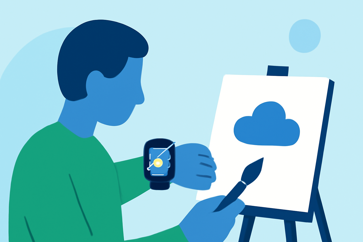 Using Weather Apps for Outdoor Painting on Wear OS