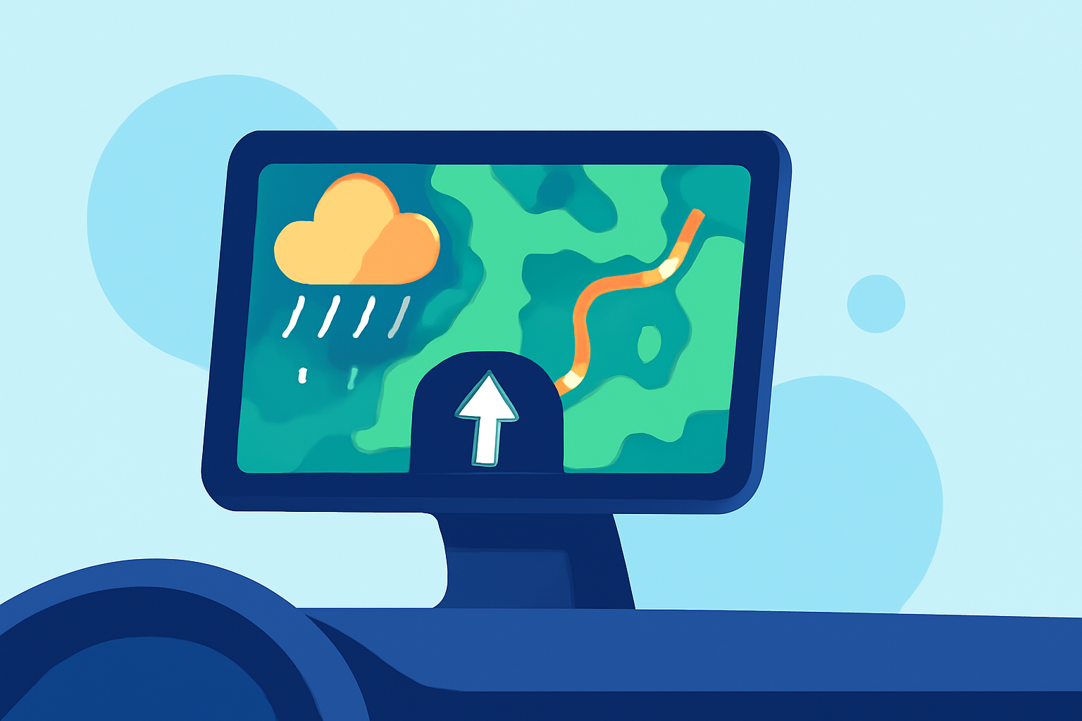 Enhancing In-Car Navigation with Animated Weather Radar