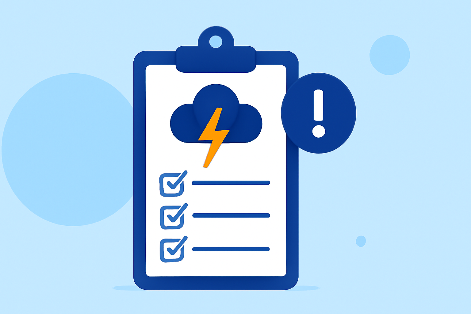 Thunderstorm Alerts Checklist During Hurricane Season