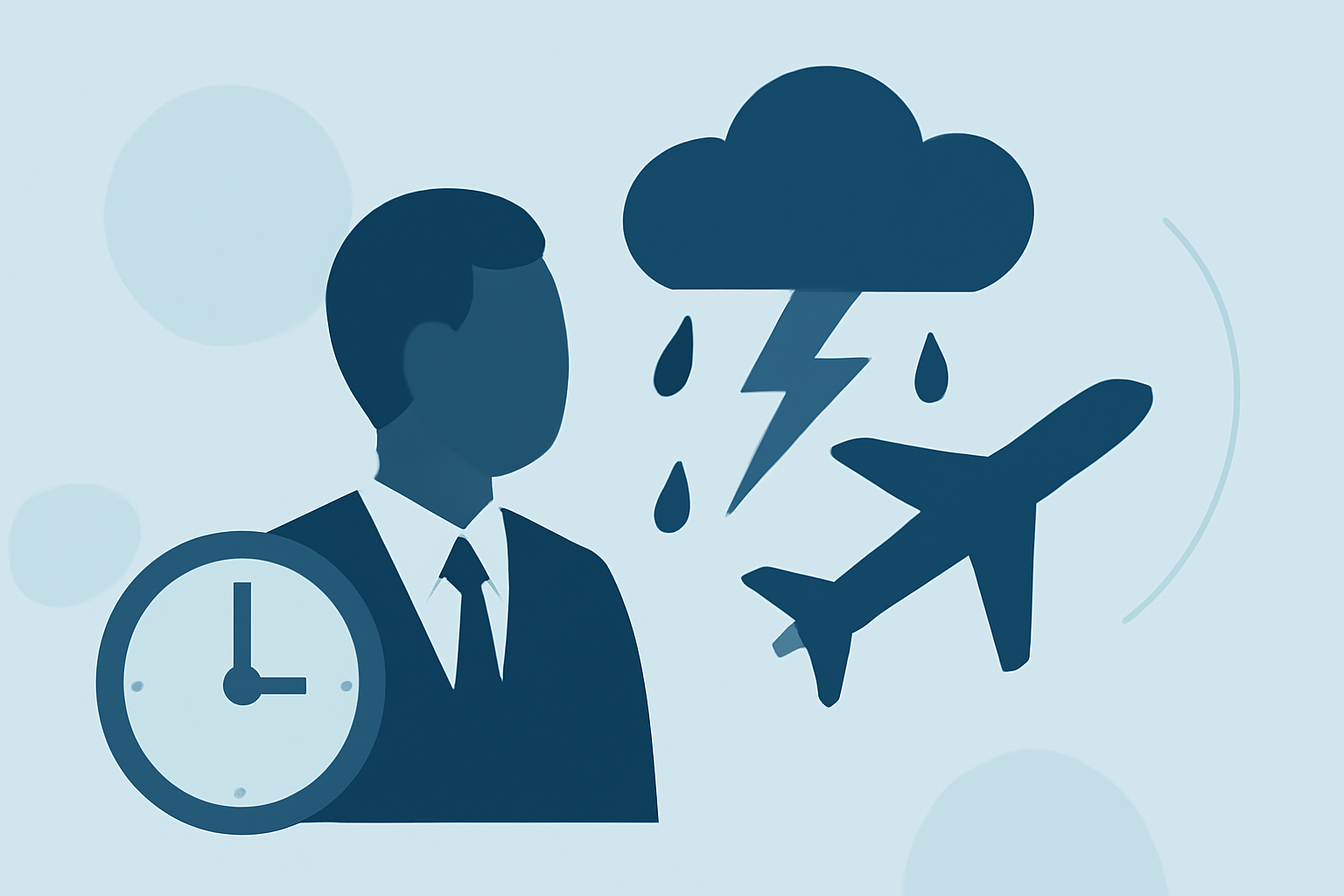 Navigating Thunderstorms and Travel Delays on Business Trips