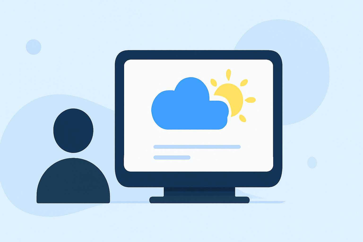 Weather for Business Trips: Basics on a Smart Display