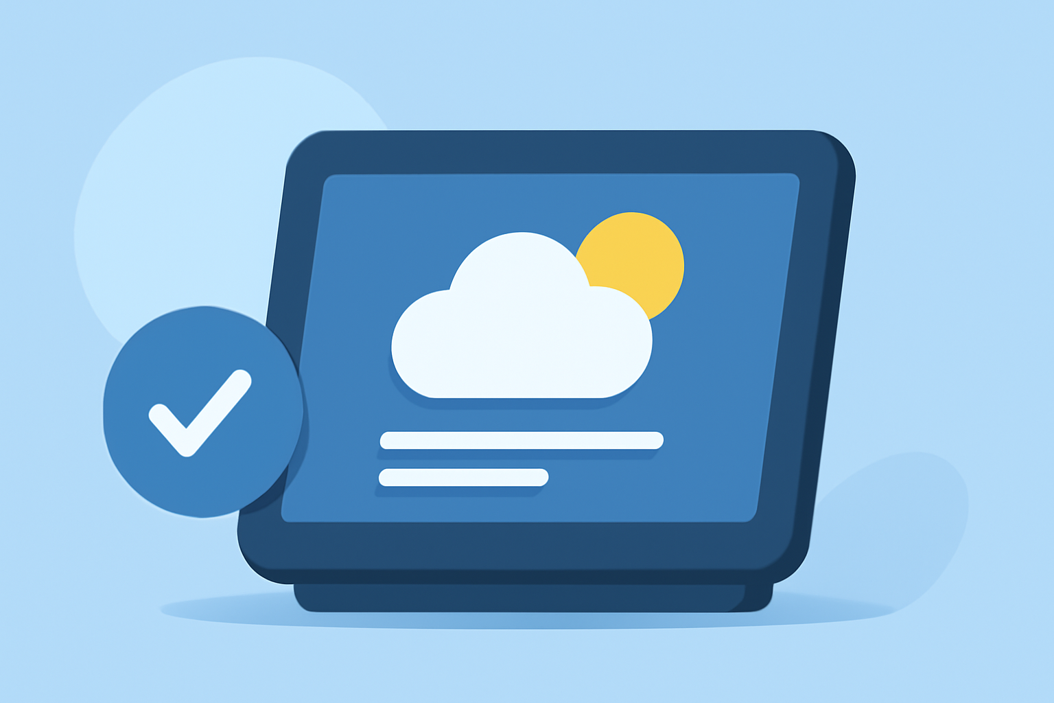 Weather App Subscription Basics on a Smart Display