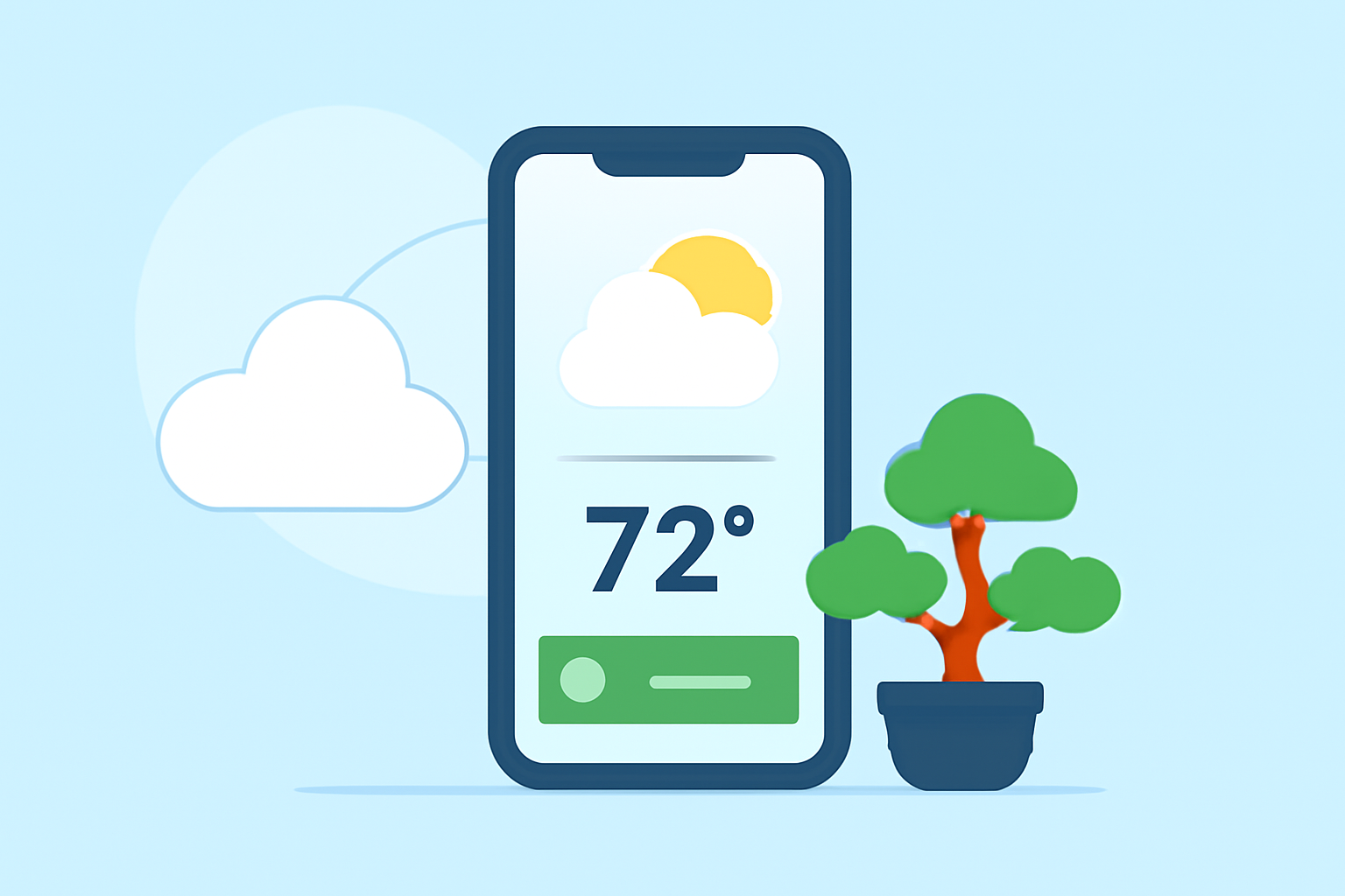 Weather for Bonsai Care Explained on iPhone