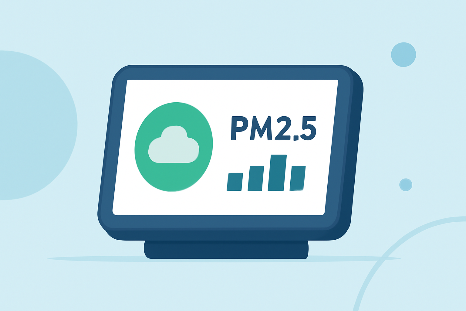 PM2.5 Levels Tricks on a Smart Display