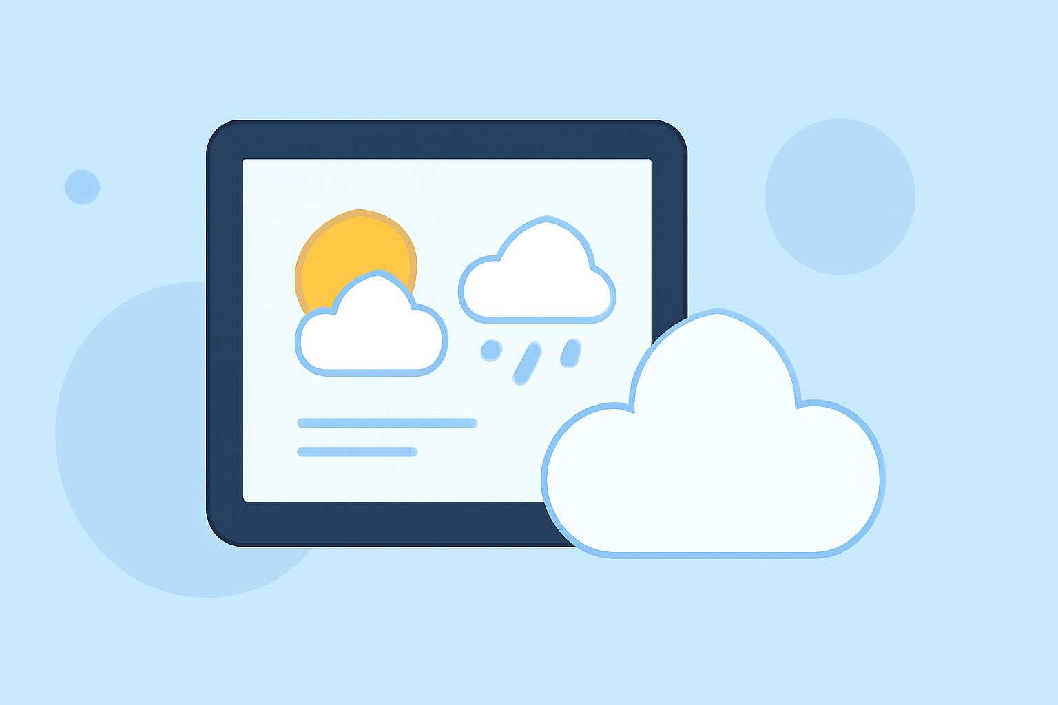 Easy Weather Forecasting Basics on a Tablet