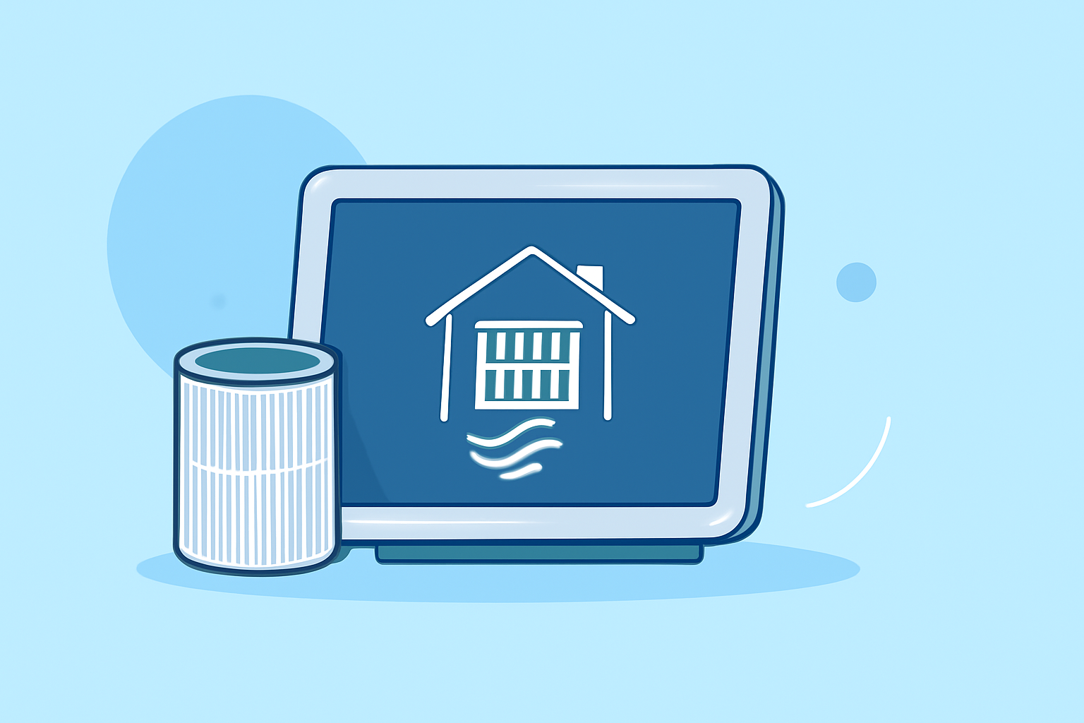 Easy HEPA Filters for Air Quality on a Smart Display