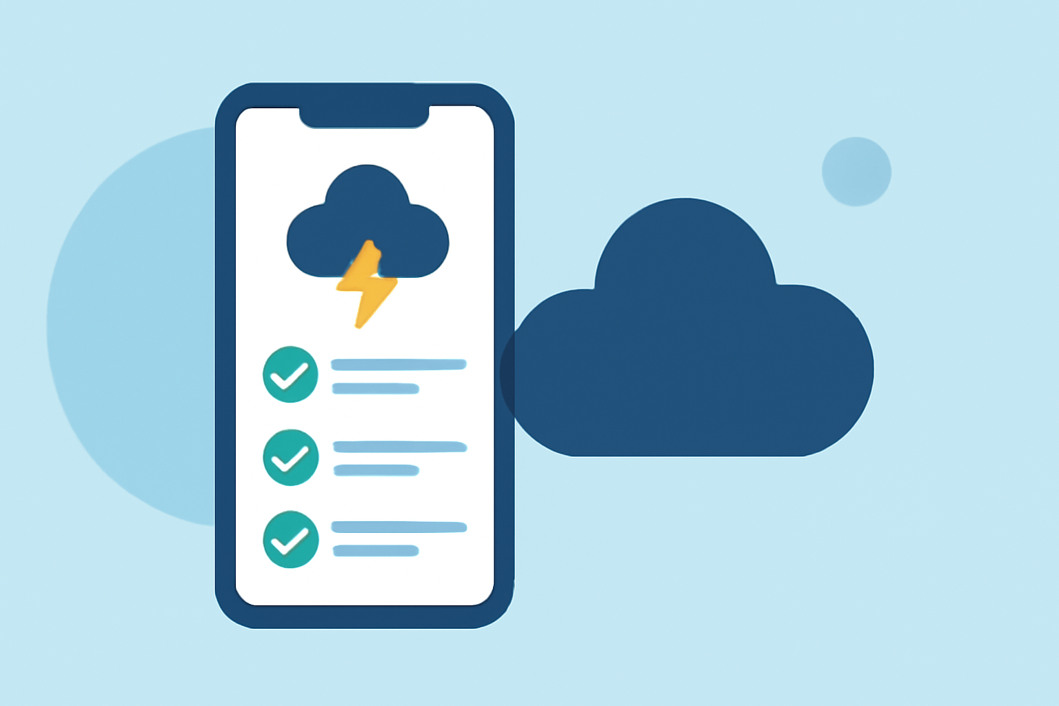 Travel-Day Weather Alerts Checklist on iPhone