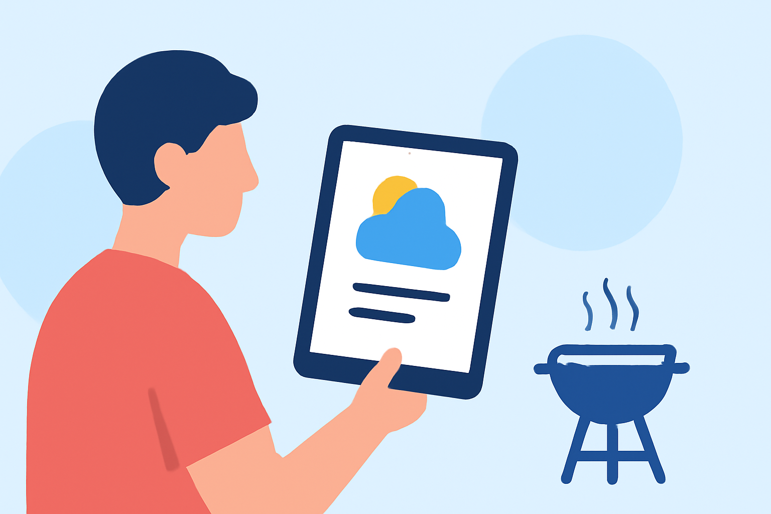 Planning the Perfect Outdoor Barbecue: How to Use Your iPad to Monitor Weather Conditions