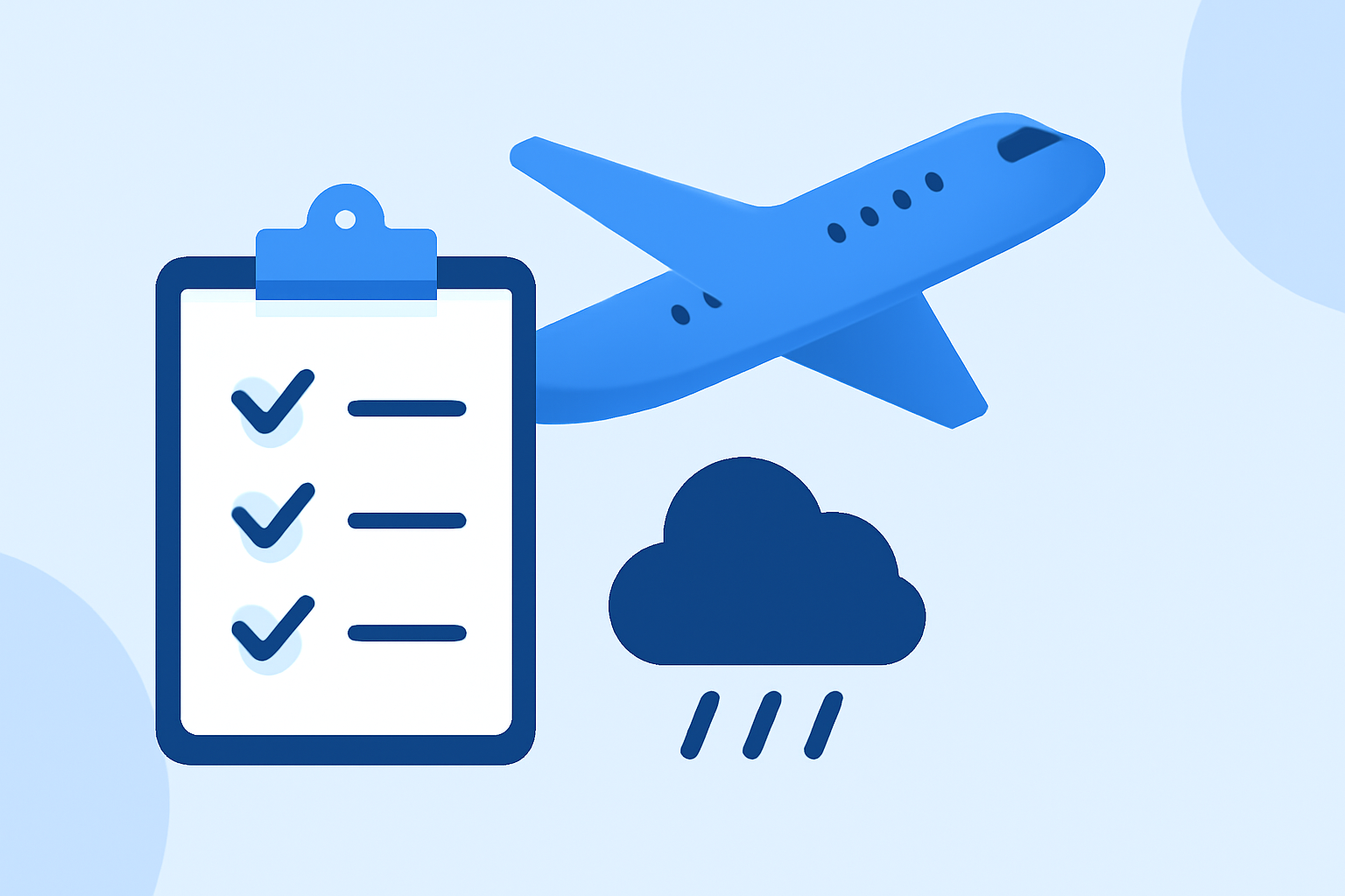 A Step-by-Step Guide to Managing Rain Delays for Flights