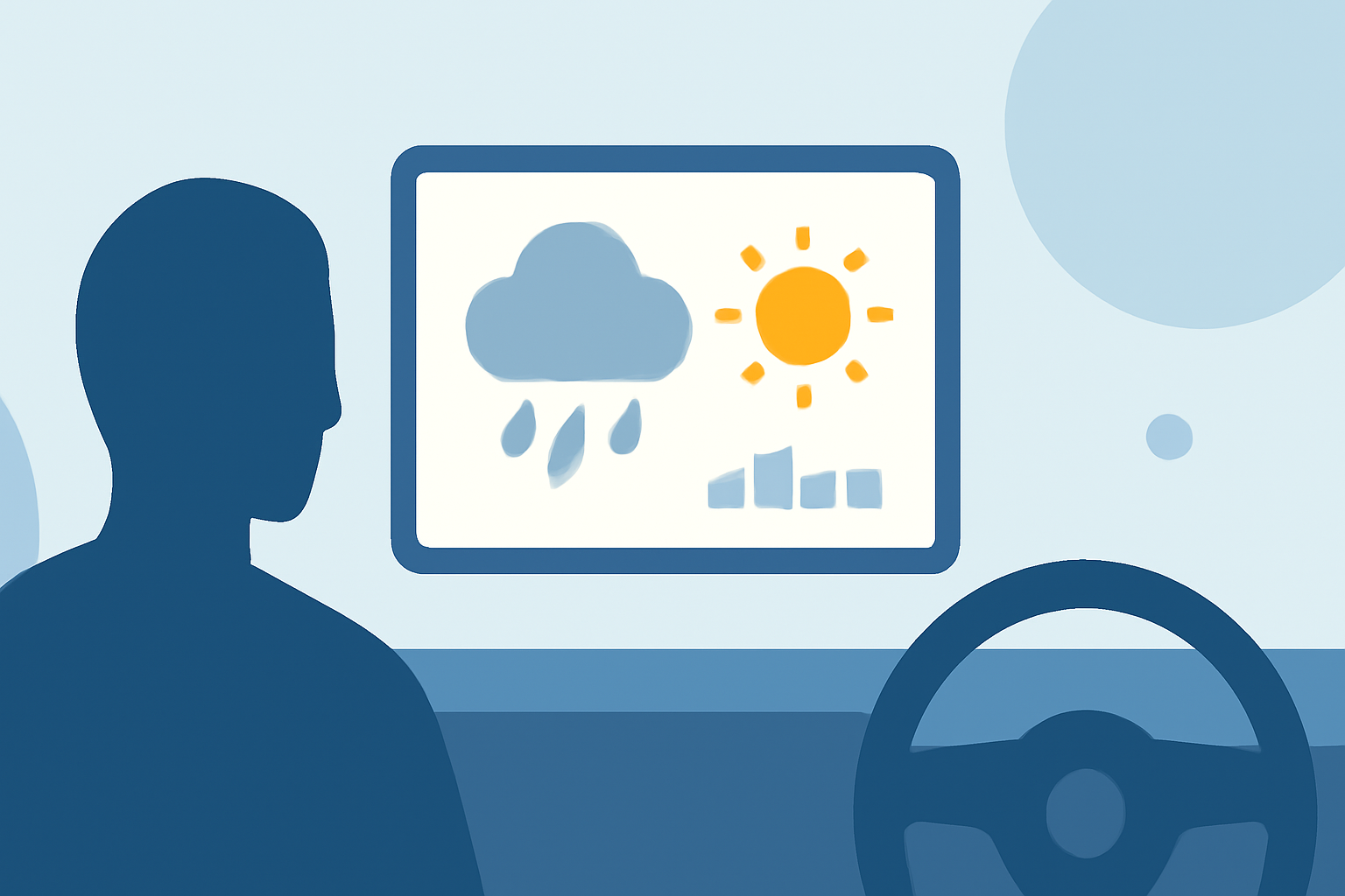 Rain Forecasts for Beginners in the Car