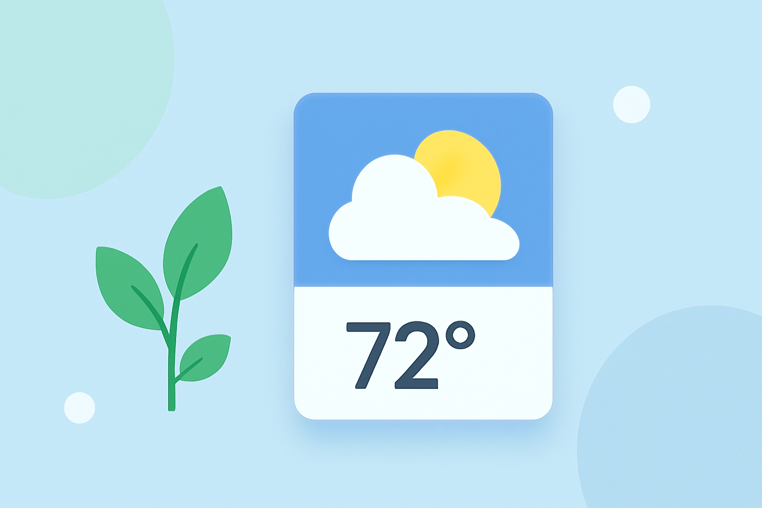 Easy Weather Widget Color Themes for Gardeners