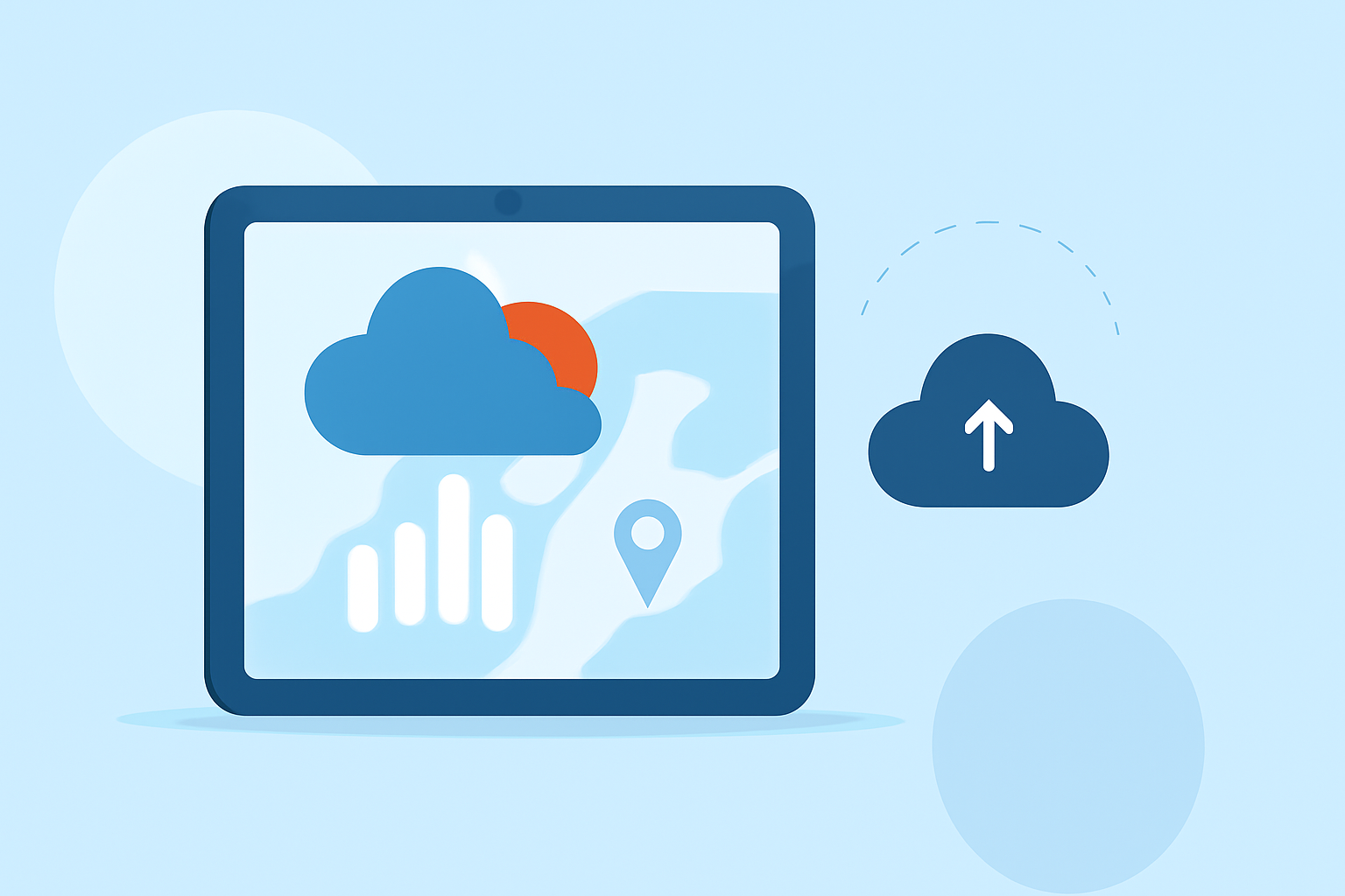 Destination Weather Research Explained on iPad