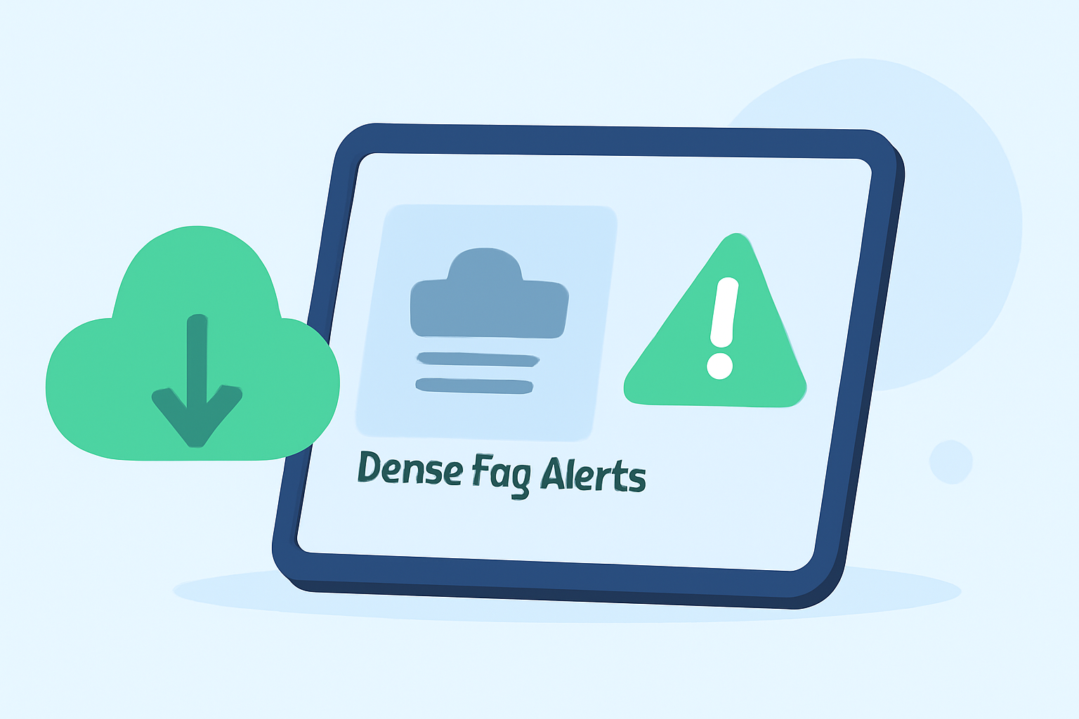 Dense Fog Alerts Workflow on iPad with Clime