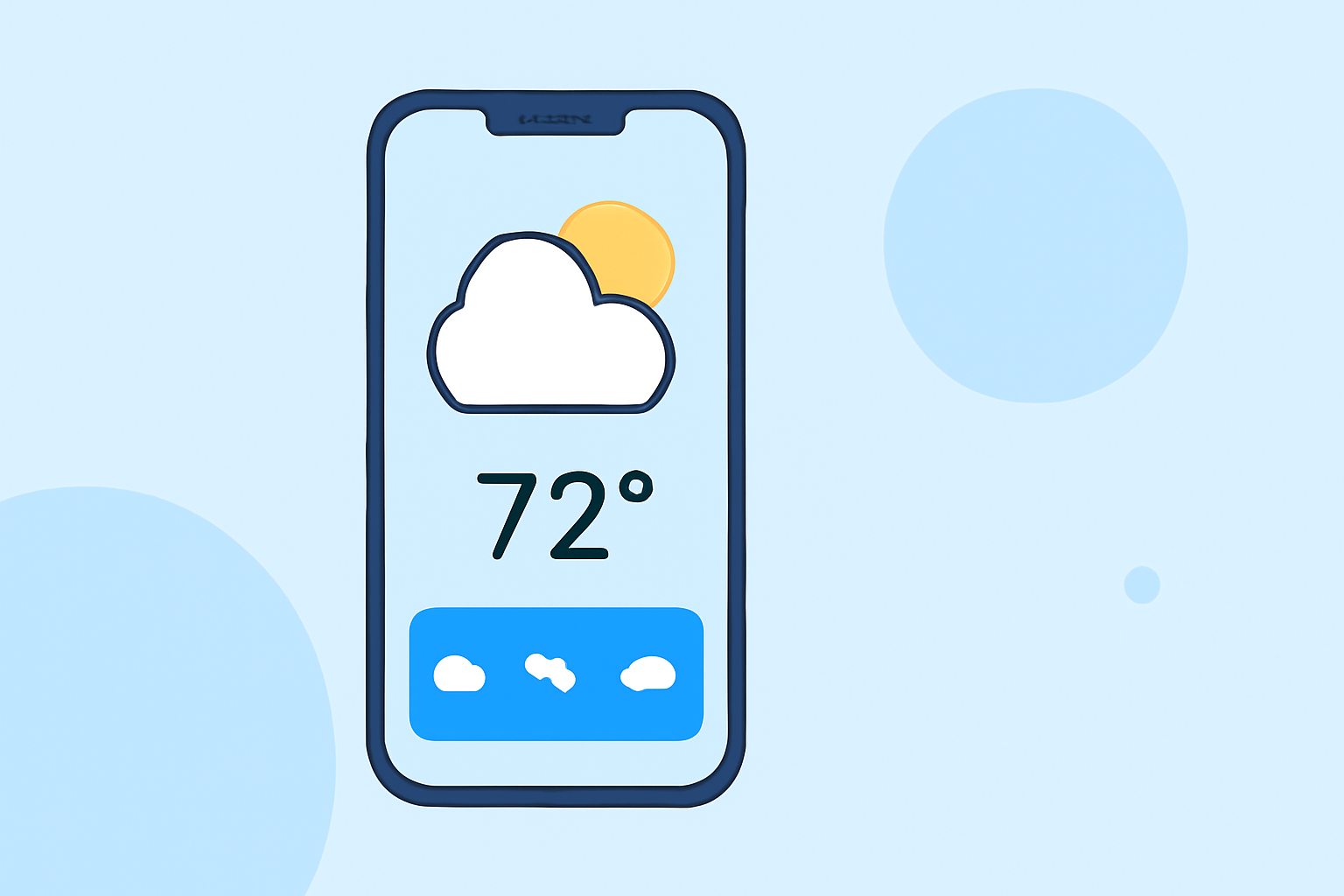 An Introduction to Clime's Weather App Home Screen on Android
