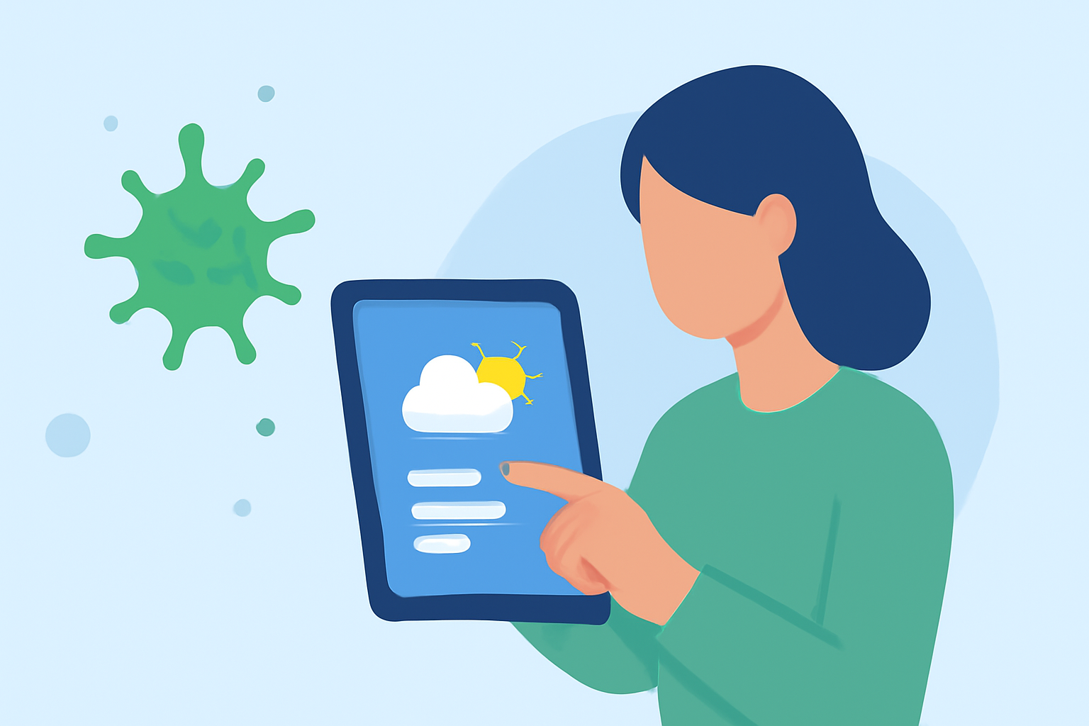 Managing Allergies with Tablet-Based Weather Forecasts