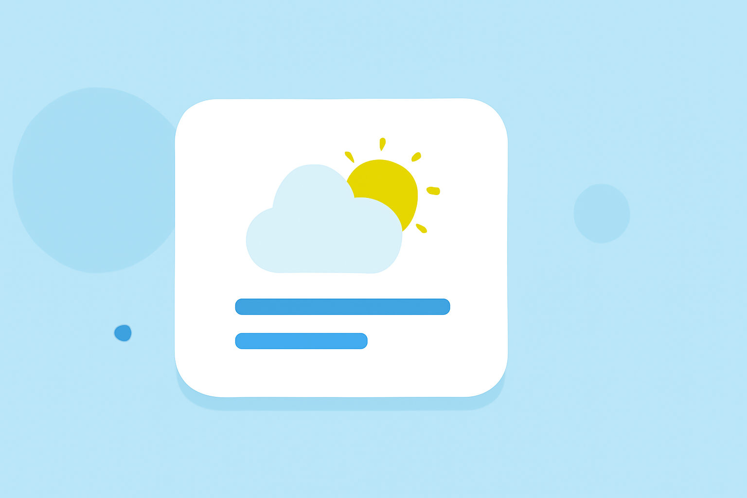Getting Started with Weather Widget Basics