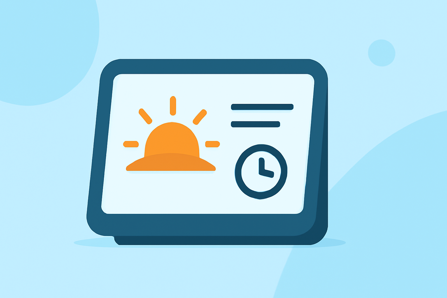 Enhancing Your Smart Display with Sunrise and Sunset Times