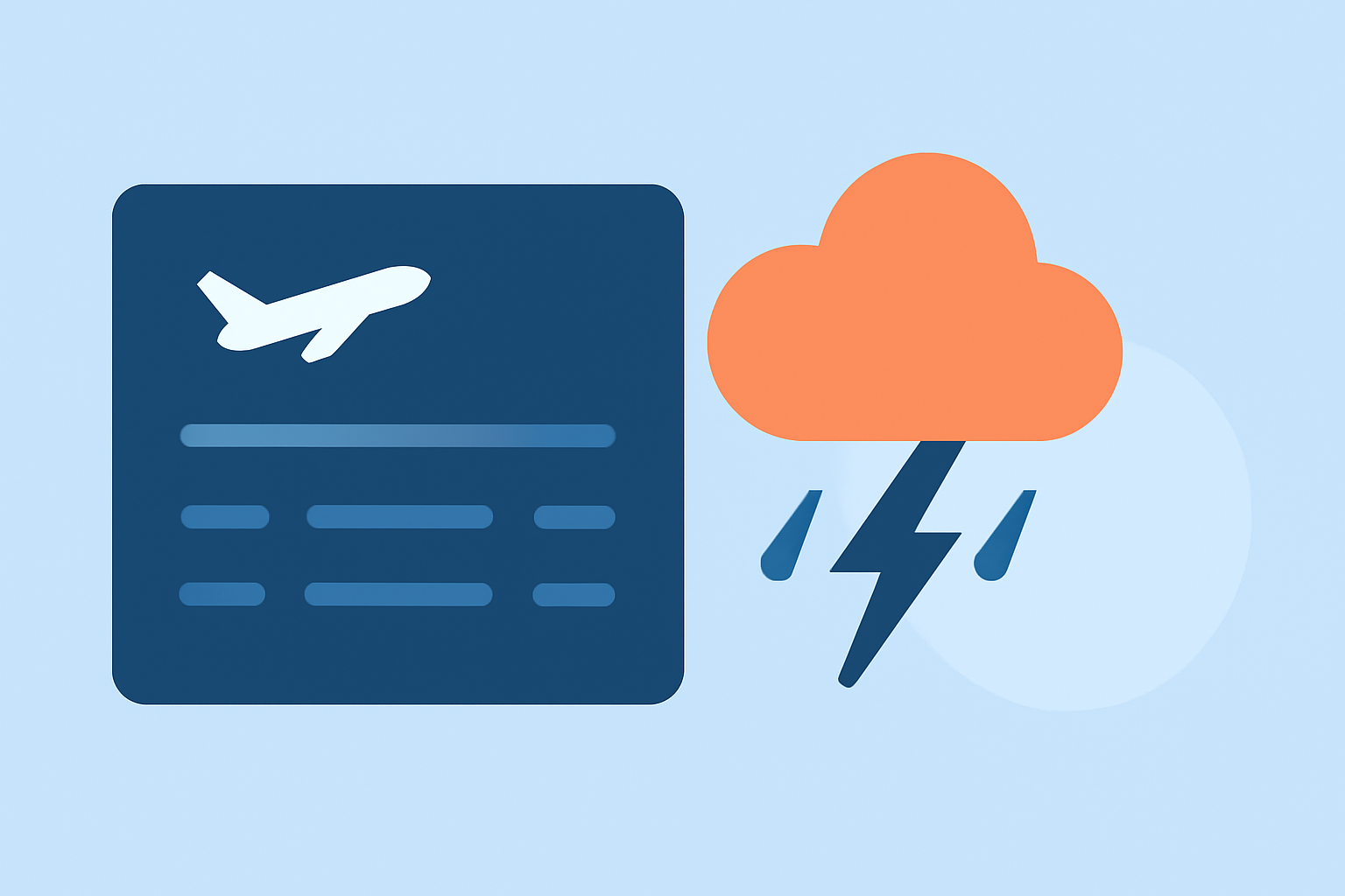 Flight Delays and Weather Explained at the Airport