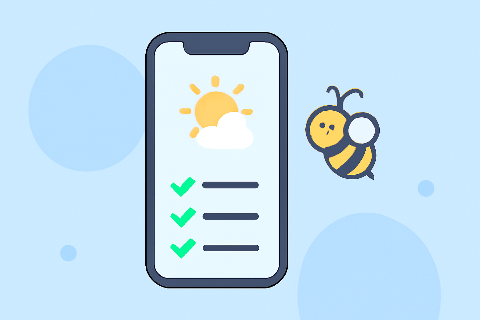 Weather for Beekeeping Checklist on iPhone