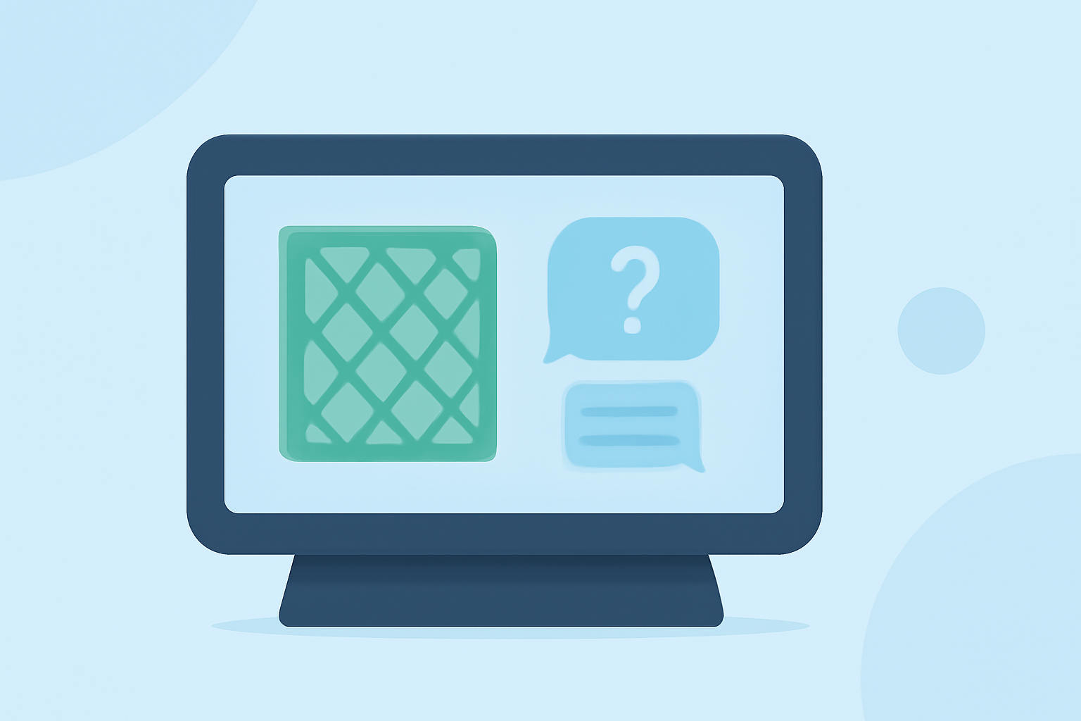 Common Indoor Air Filters Questions on a Smart Display