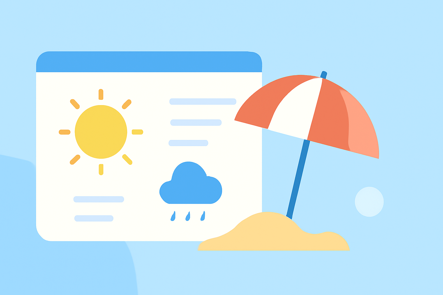Beach Destination Weather Cheat Sheet at a Glance
