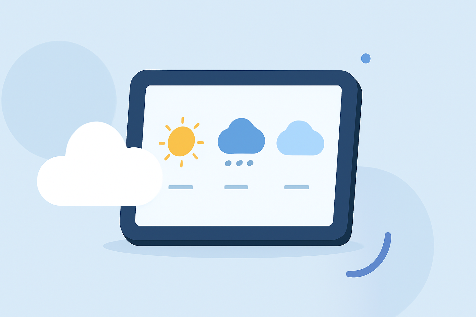 Weather Forecasting Basics Cheat Sheet for Smart Displays