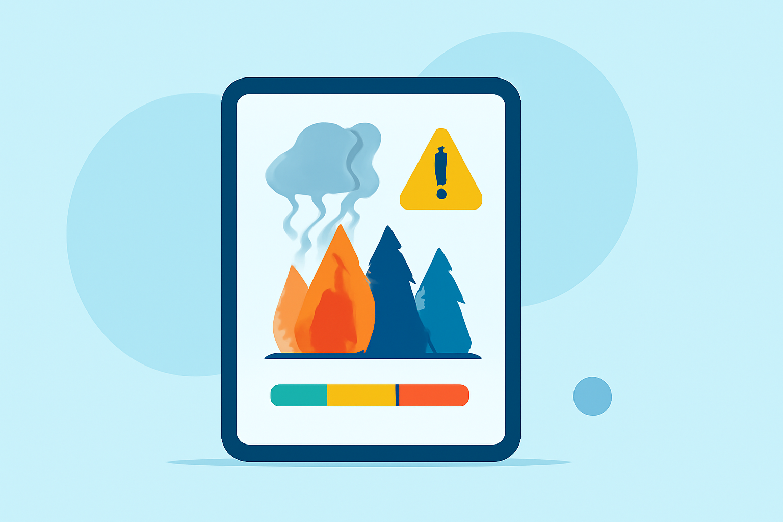 Your Essential Guide to Wildfire Smoke Air Quality on a Tablet