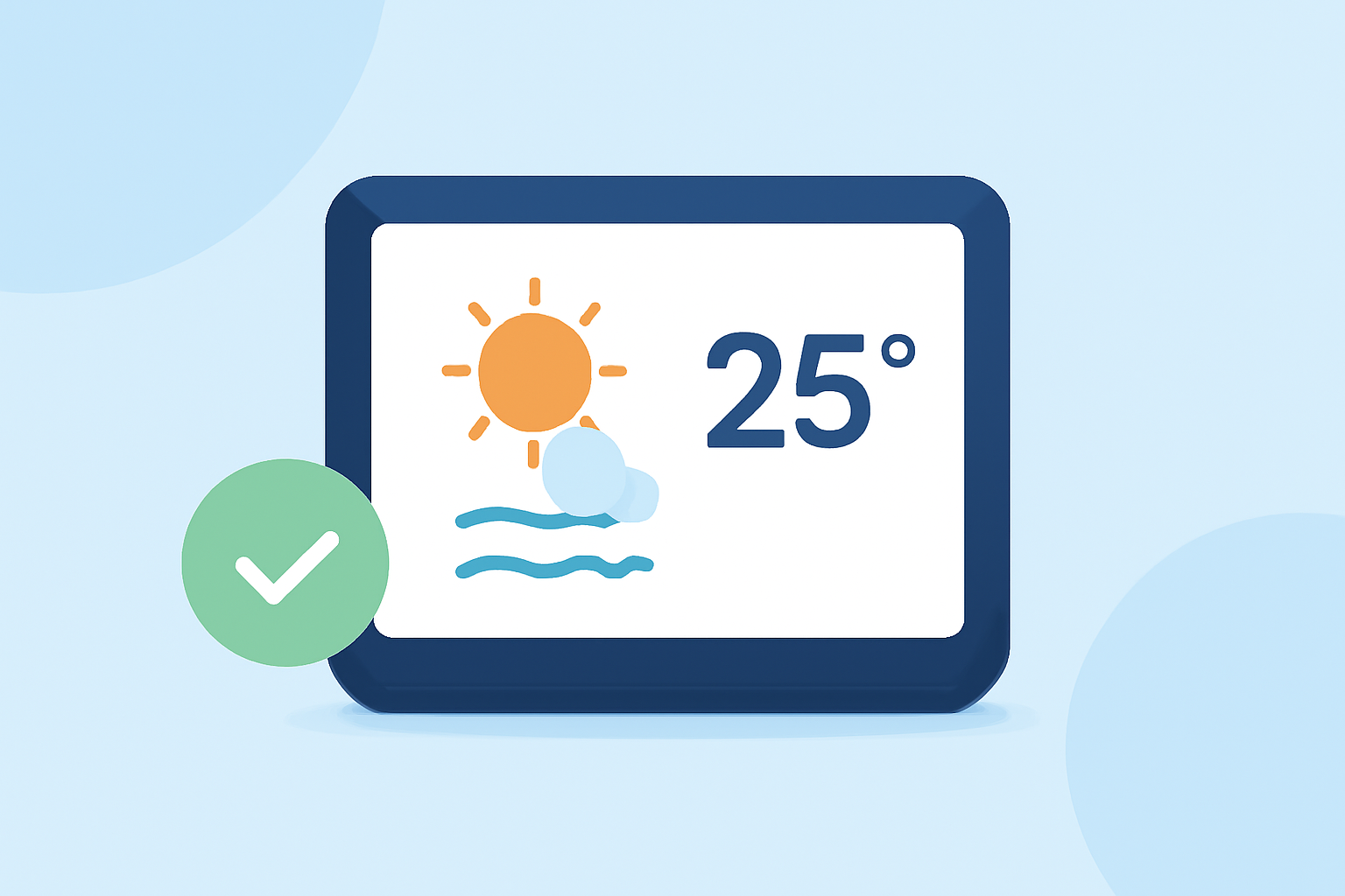 Easy Weather for Swimming on a Smart Display: Your Guide