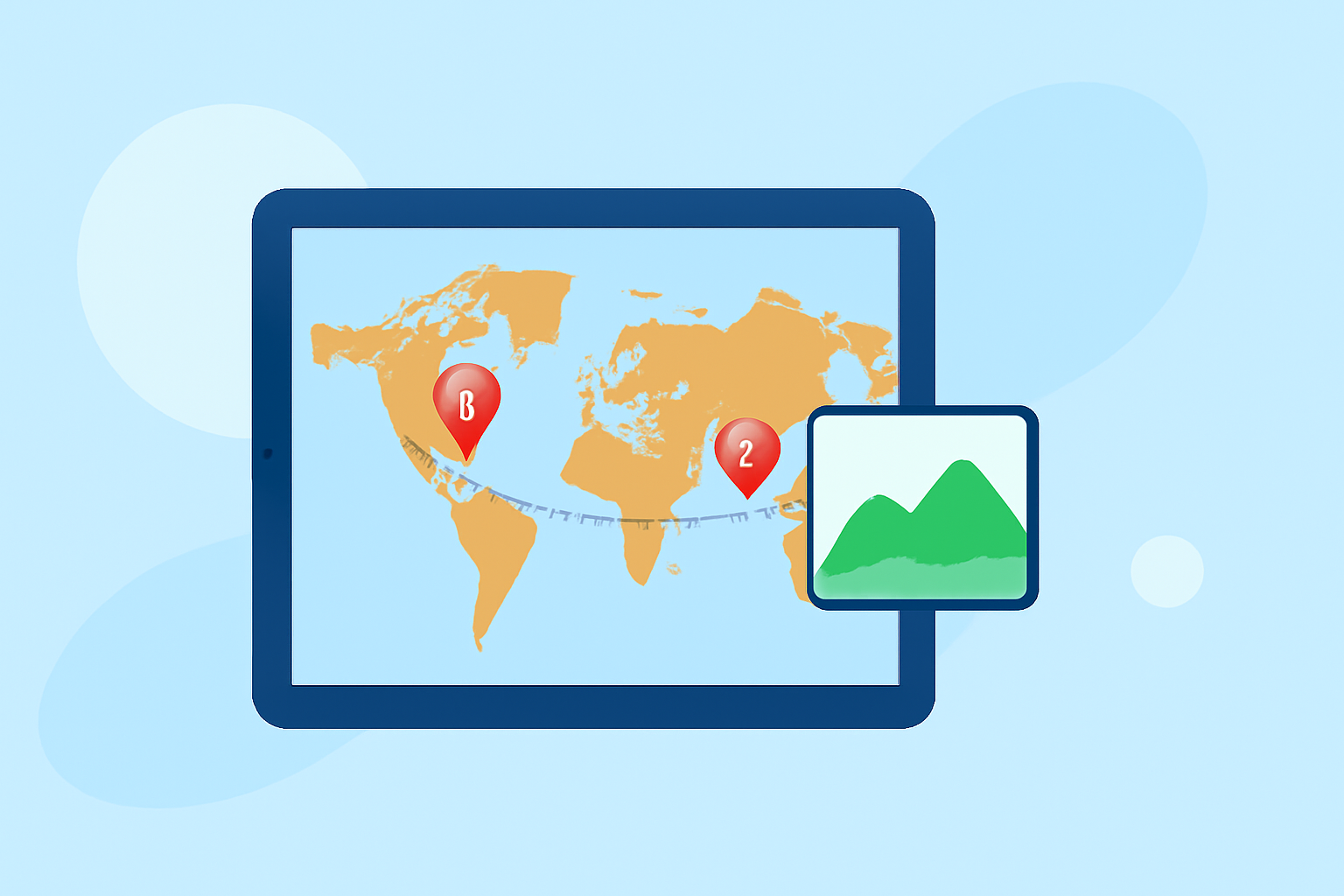 How to Add Travel Map Overlays on Your iPad