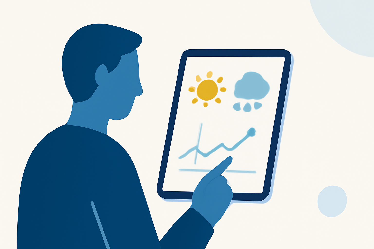Daily Weather Planning Workflow on iPad