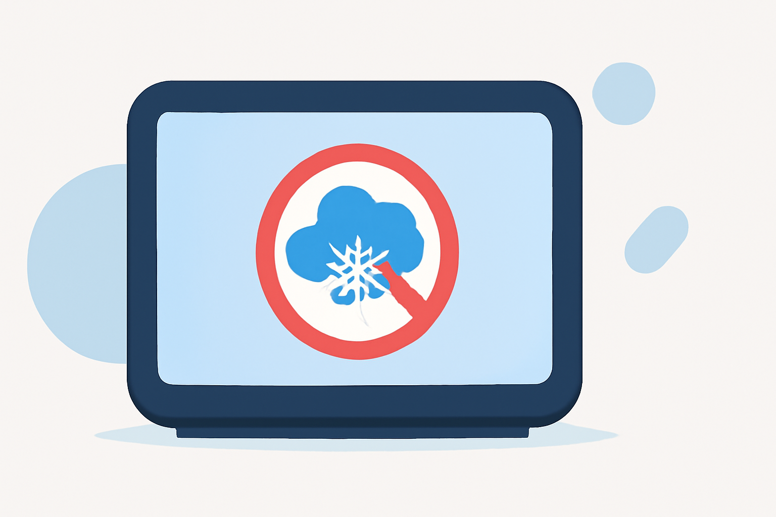 Snow Stop Notifications Guide on a Smart Display