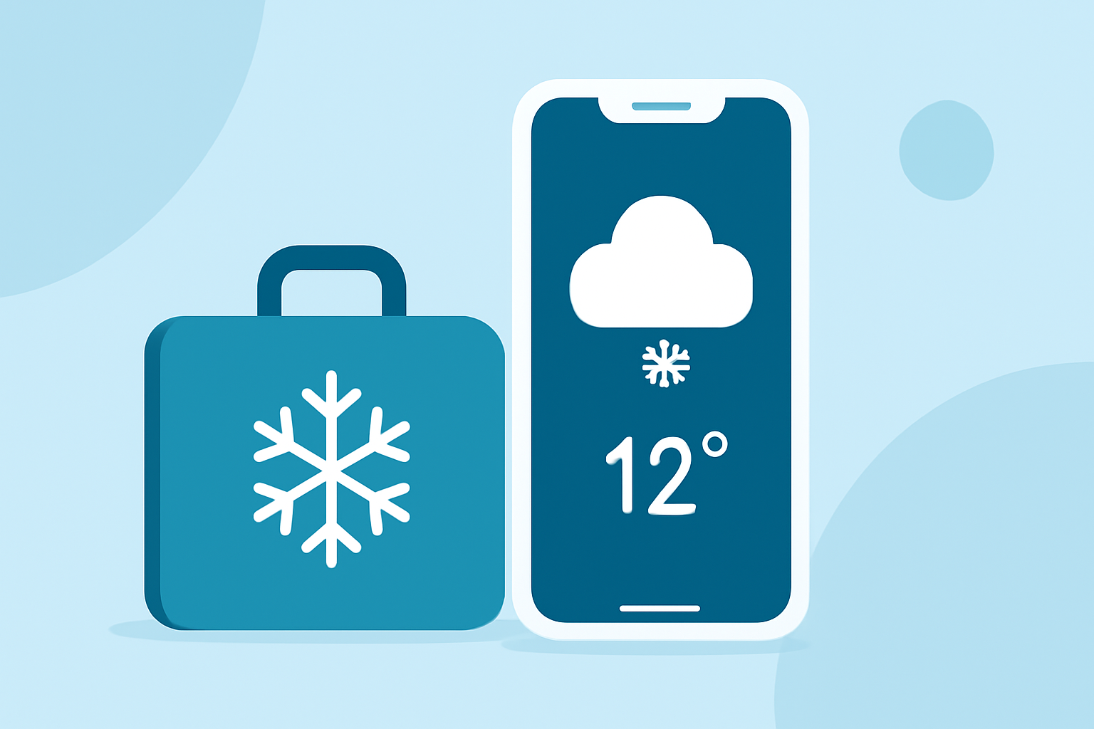 Essential Winter Travel Packing Tips Using Weather Info on iPhone