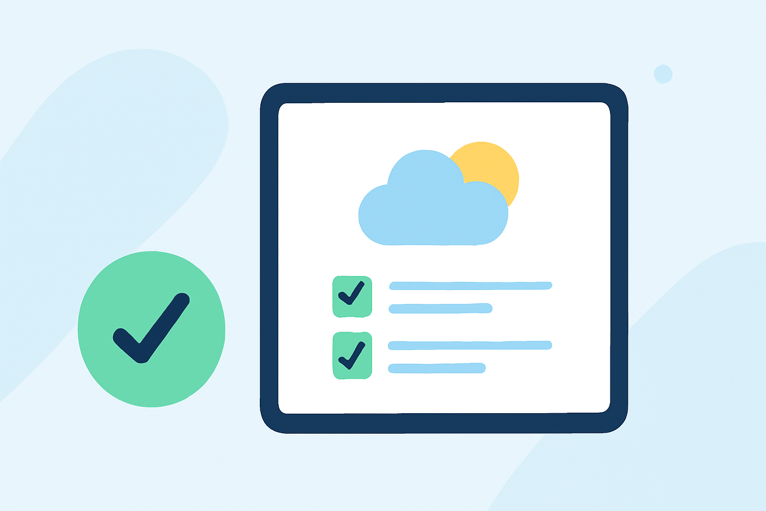 Essential Weather Checklist for Bus Operations on iPad