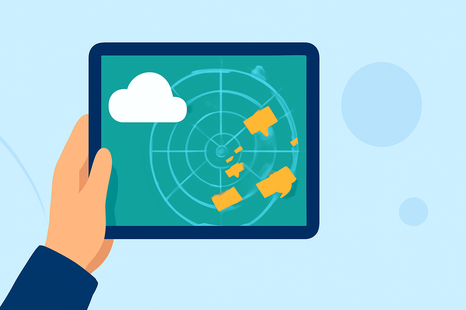 Accessing Offline Weather Radar on Your Tablet