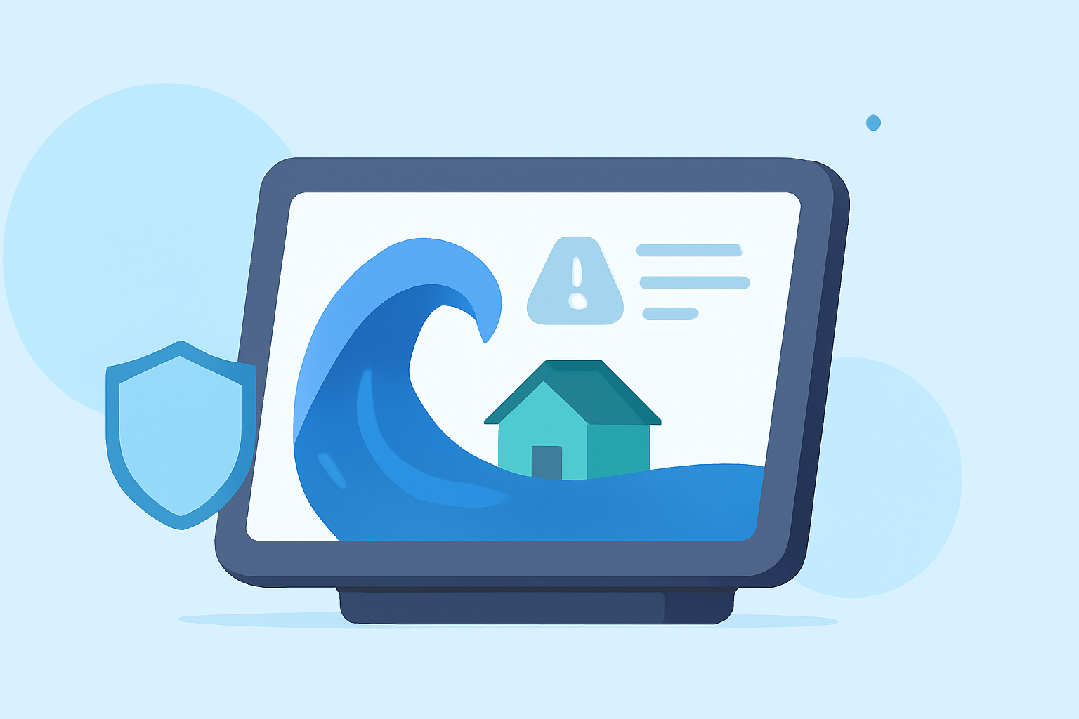 Easy Coastal Flood Safety on a Smart Display
