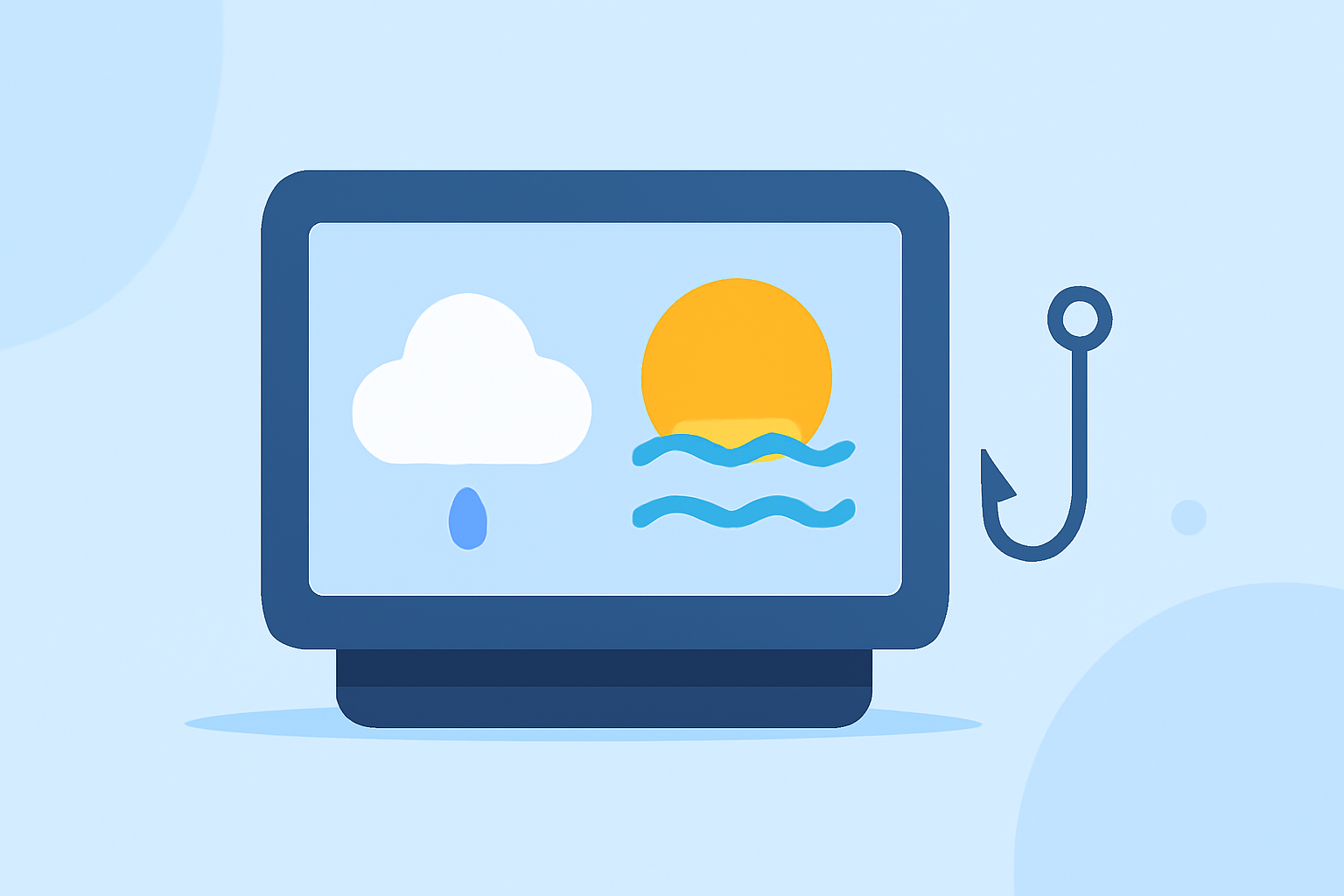 Weather for Fishing Trips: Basics on a Smart Display