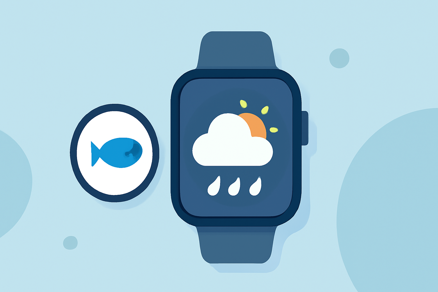 Weather for Fishing Trips for Beginners on Wear OS