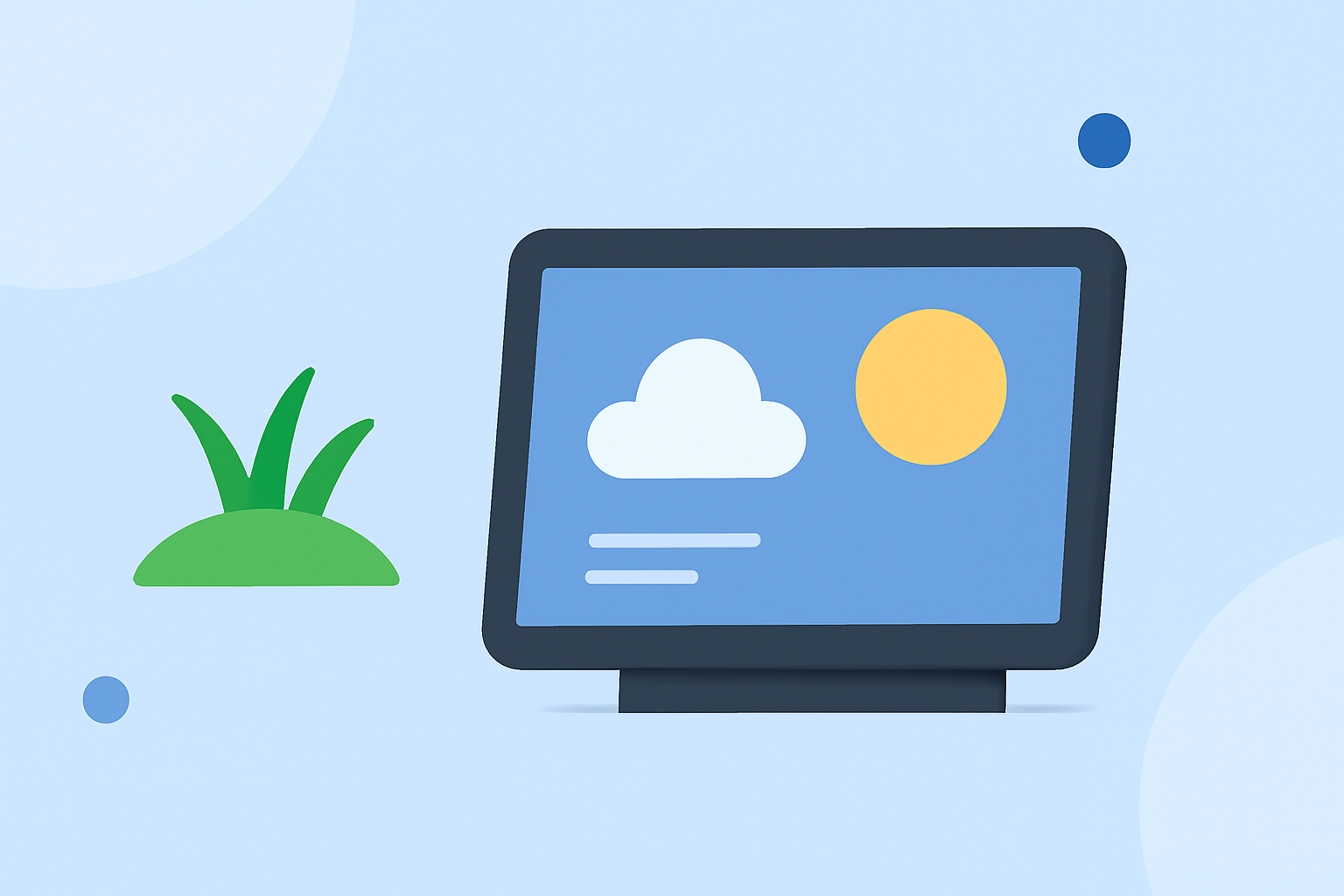 Optimizing Lawn Care with Weather on Smart Displays