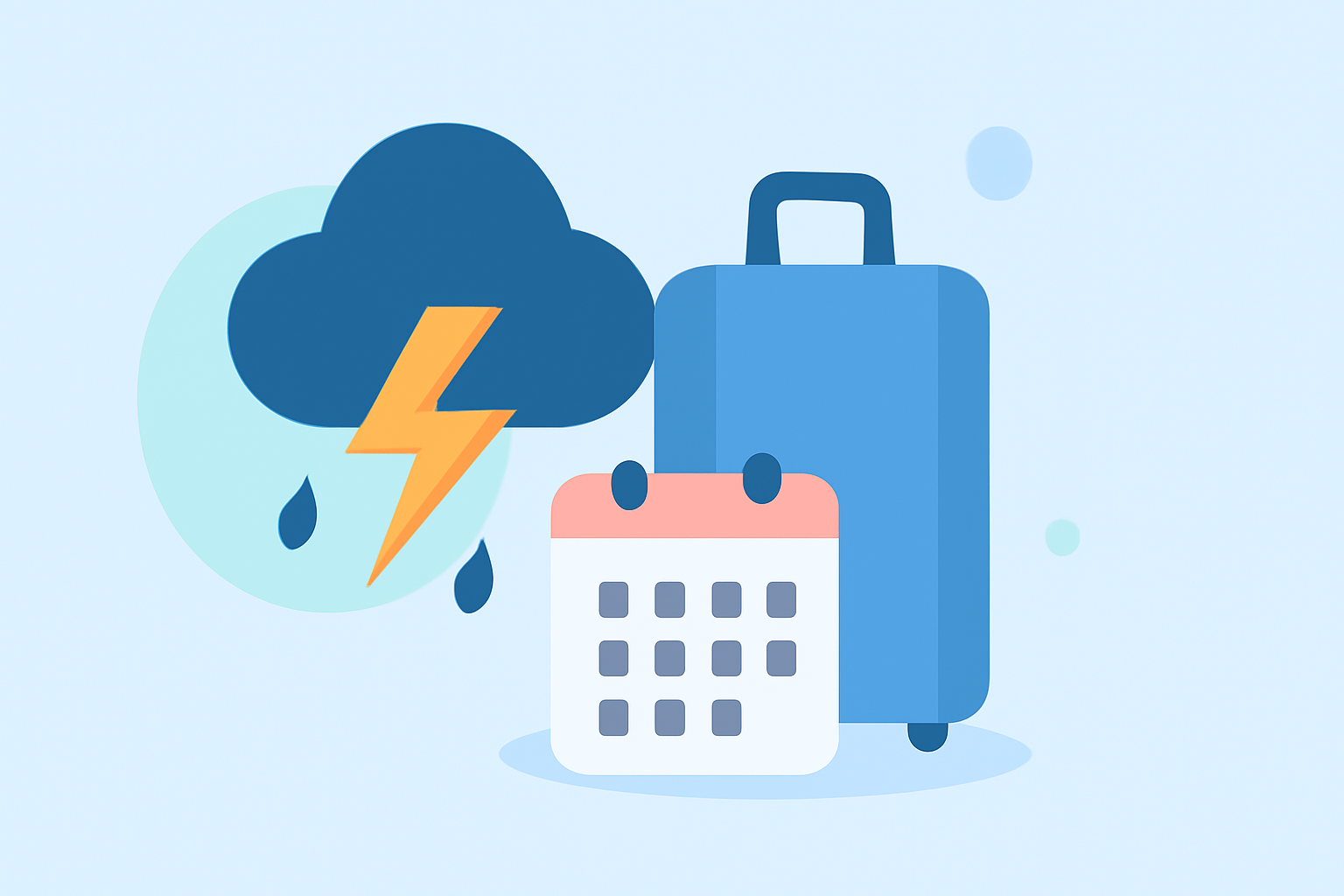 Pro Thunderstorms and Travel Delays for Vacation Planning
