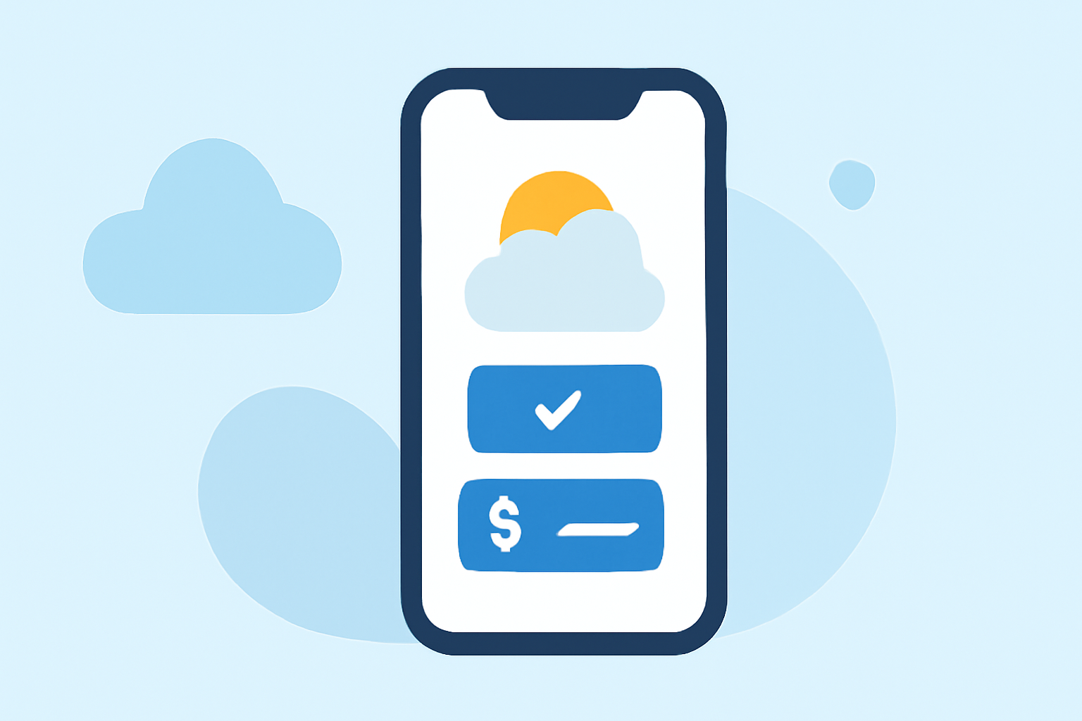 Weather App Subscription Basics Step by Step on iPhone