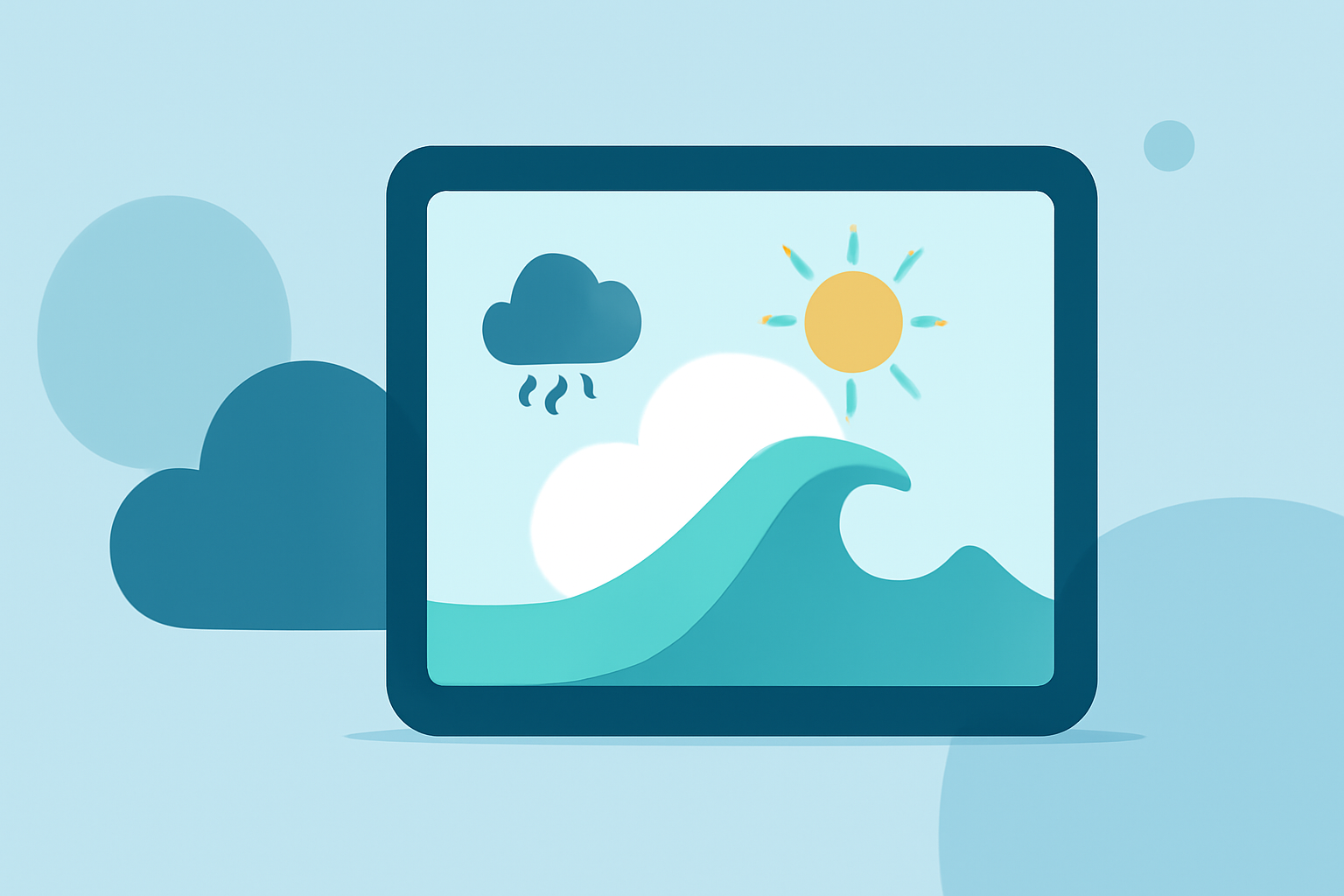 An Introduction to Weather for Surfing Trips on a Tablet
