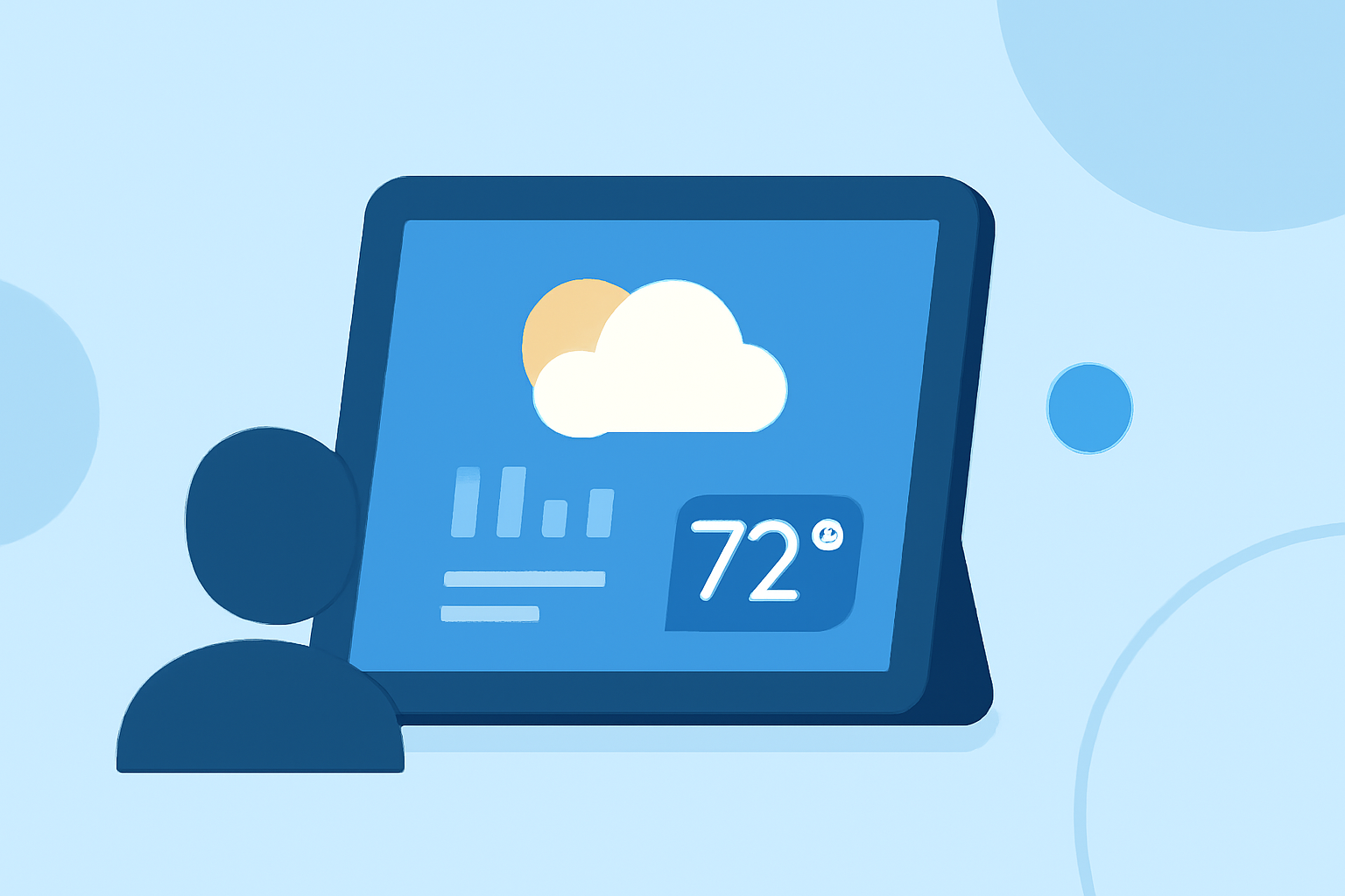 Next-Day Weather Planning Basics on a Smart Display