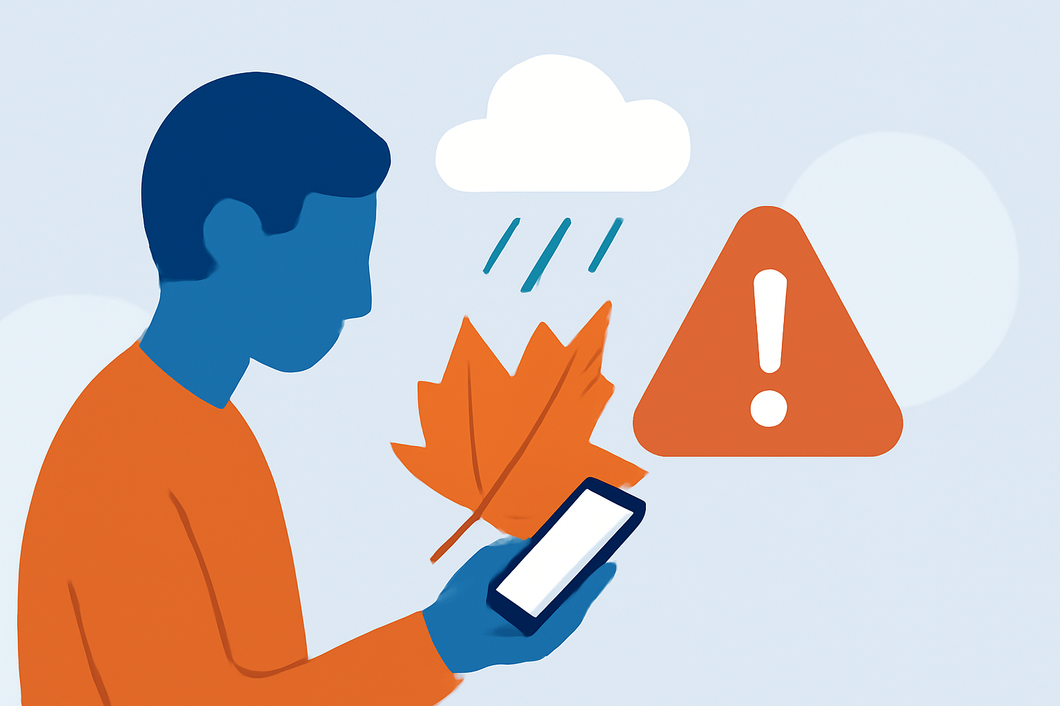 Avoiding Fall Travel Weather Mistakes on Mobile Devices