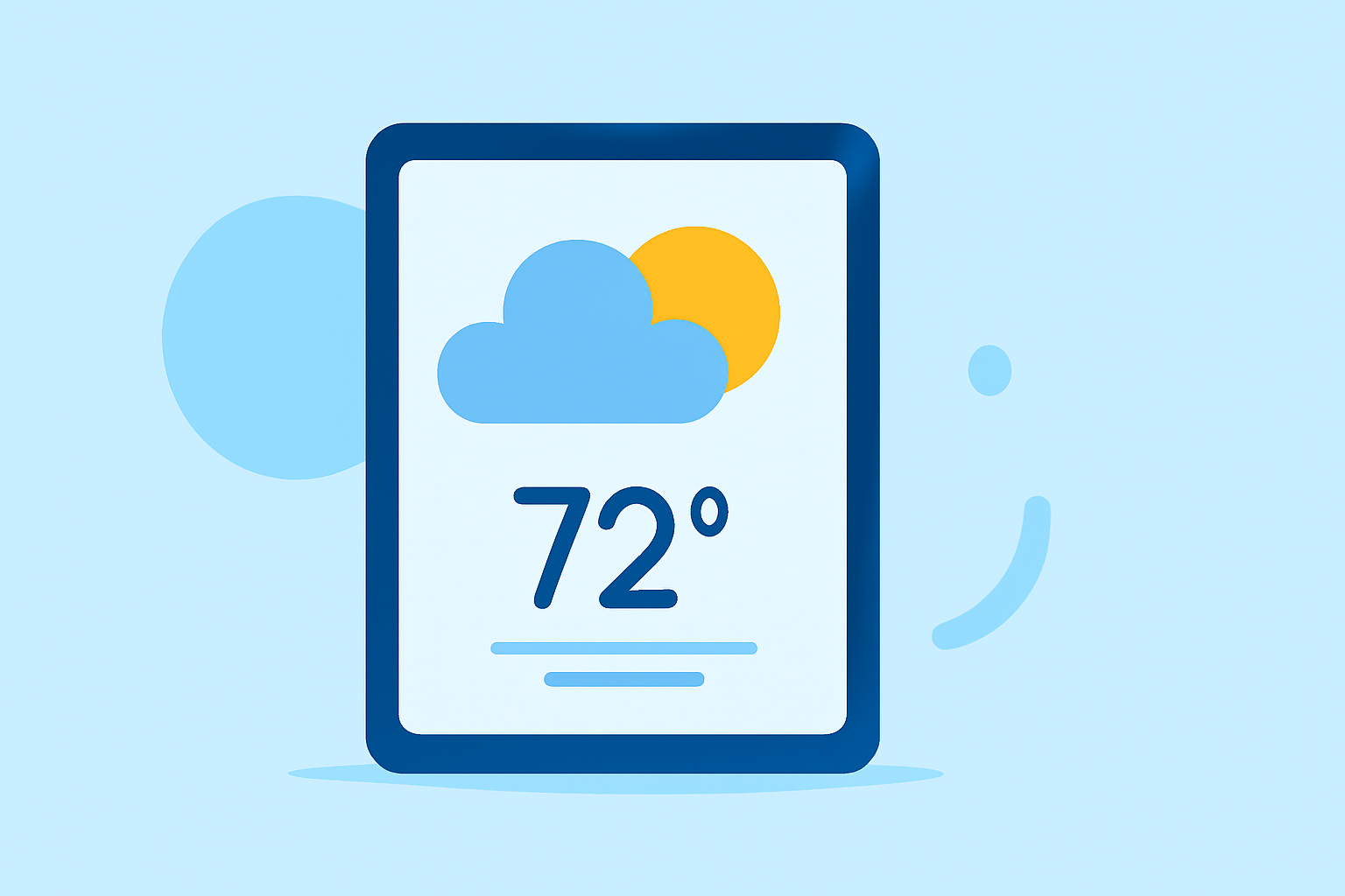 Quick Medium Weather Widgets on iPad